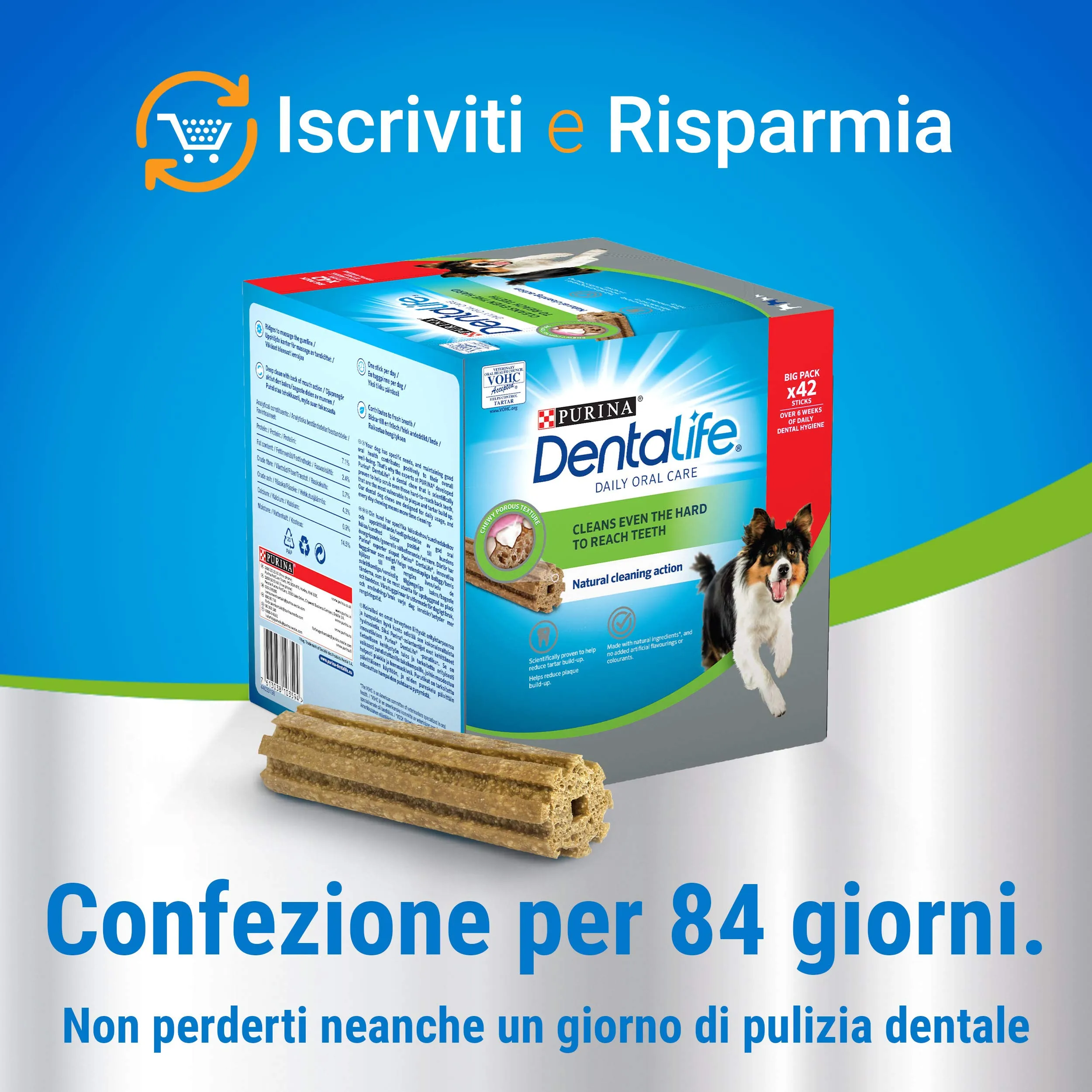 Purina DentaLife Daily Oral Care Snack per Cani Sticks Dentali, 2 Confezioni - immagine 6