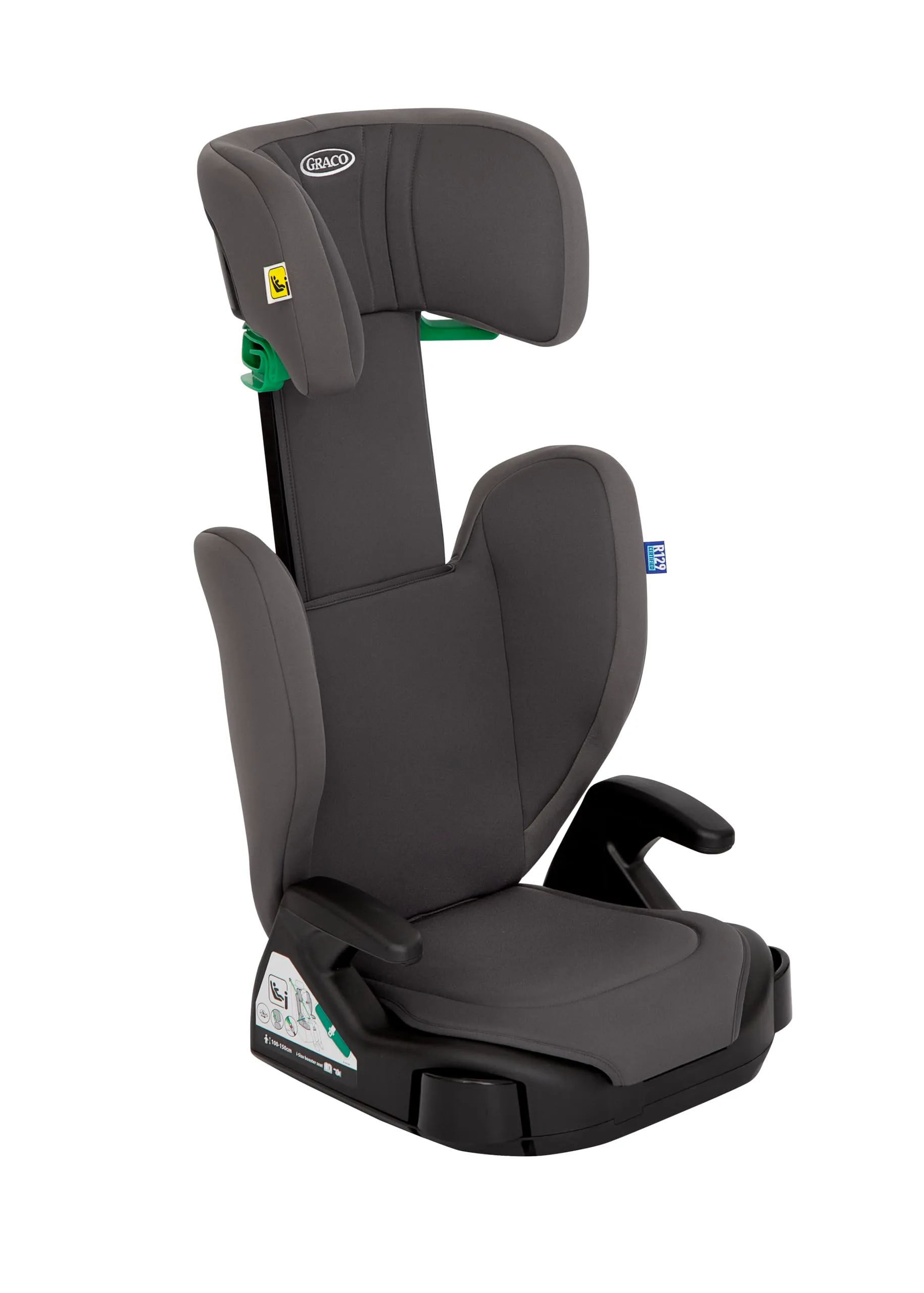 Graco Junior Maxi i-Size R129 Seggiolino Auto, 100-150 cm, Iron - immagine 9