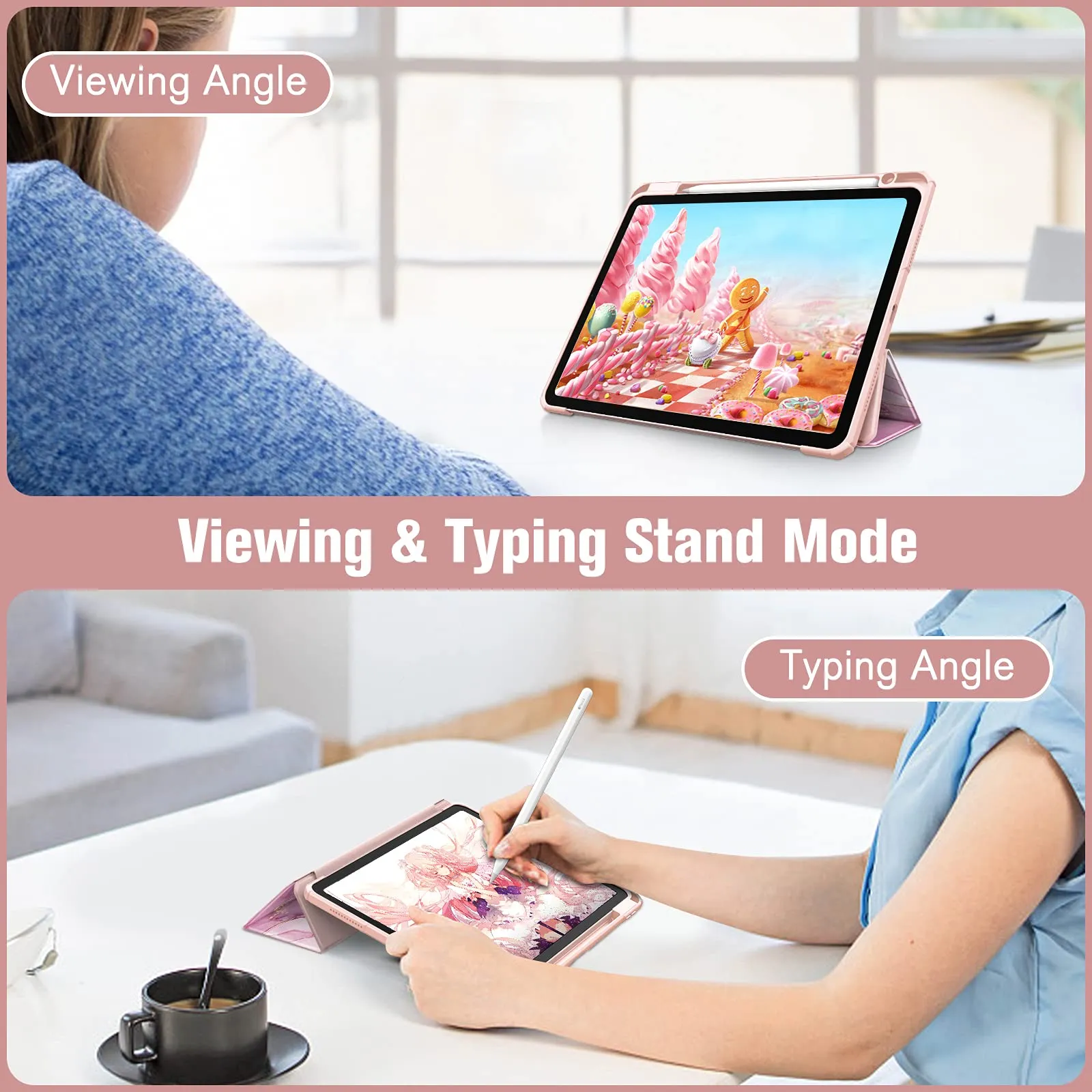 FINTIE Cover for iPad Air 11" M4/M3/M2 (2024-2026) and iPad Air 5th & 4th Gen 10.9" - Glorious Marble - immagine 4