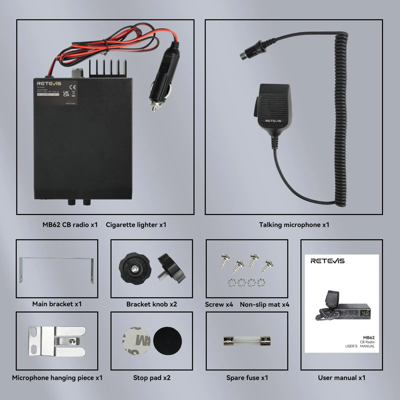 Retevis MB62 Radio CB Portatile - immagine 7