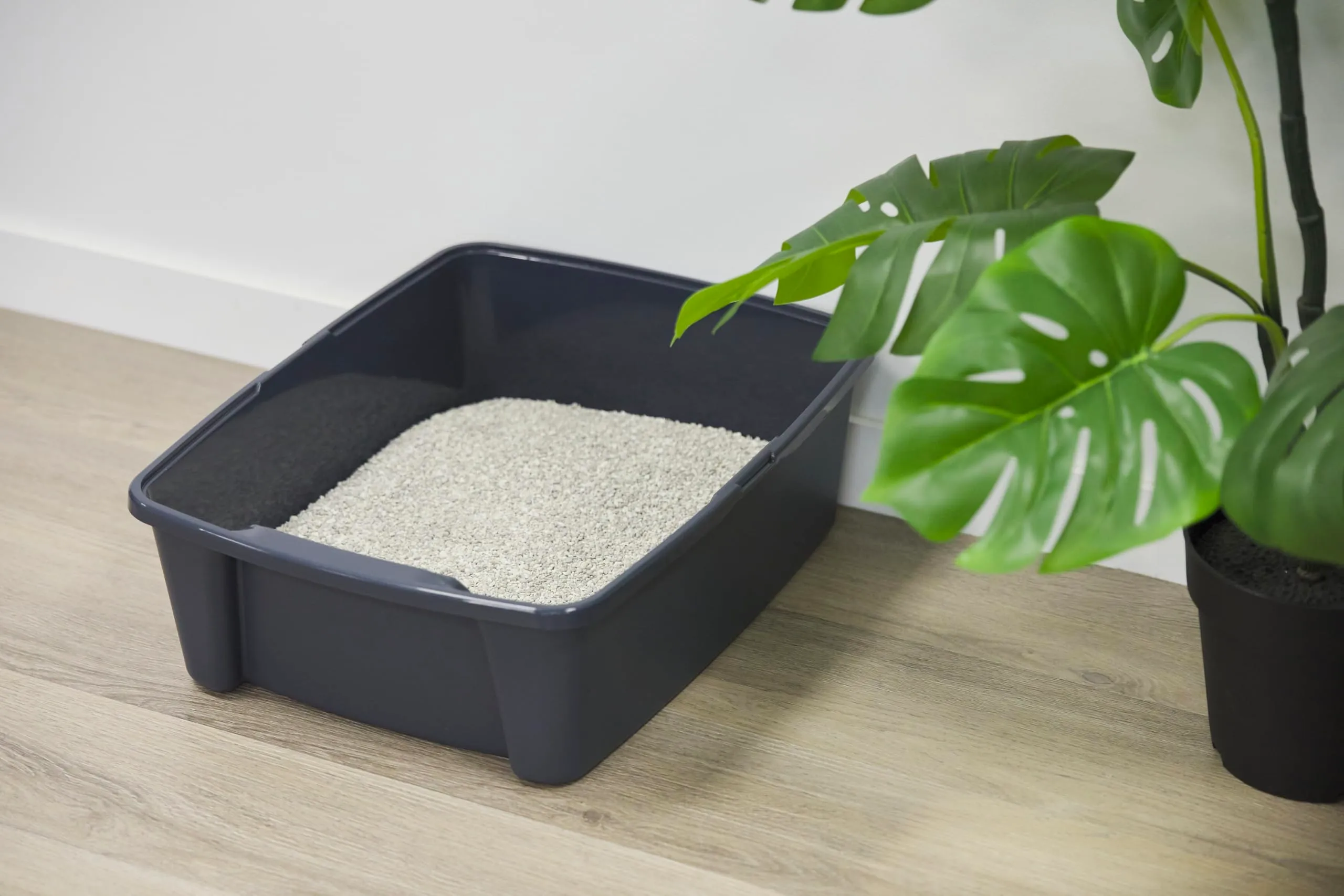 Iris Ohyama Vaschetta Lettiera per Gatti CLH-12 Body, Plastica PP, 38 x 48.5 x 15 cm, Grigio - immagine 3