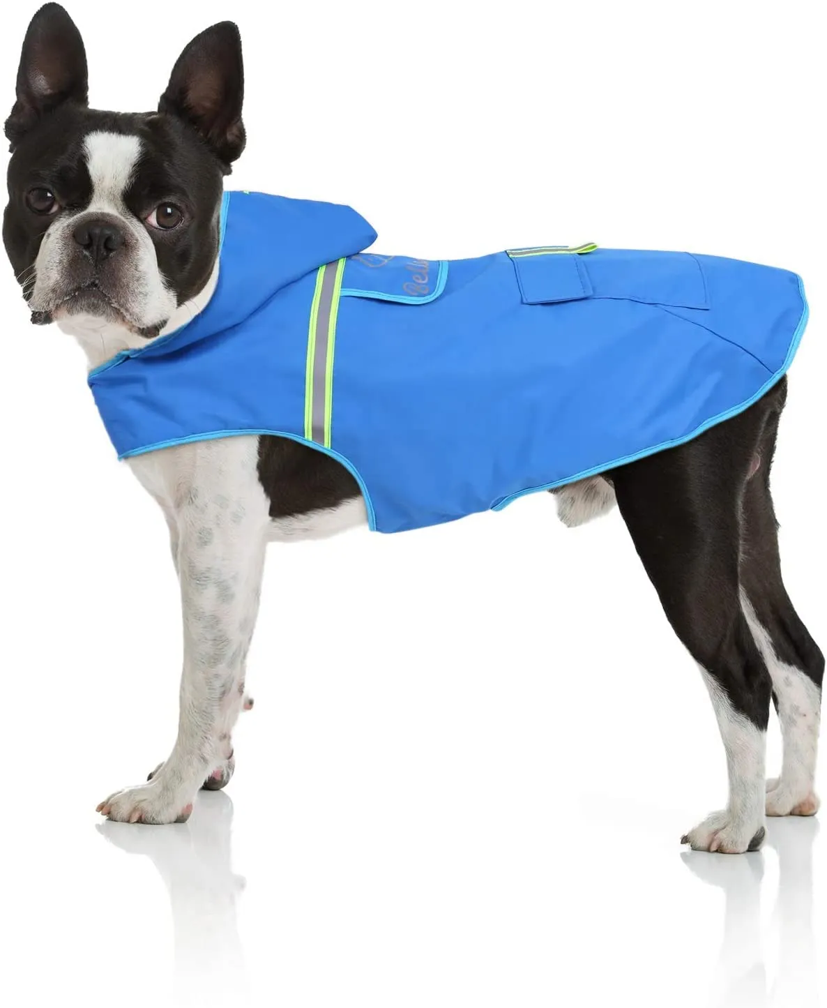 Bella & Balu Impermeabile Cane con Cappuccio e Catarifrangenti, Blu, S - immagine 1