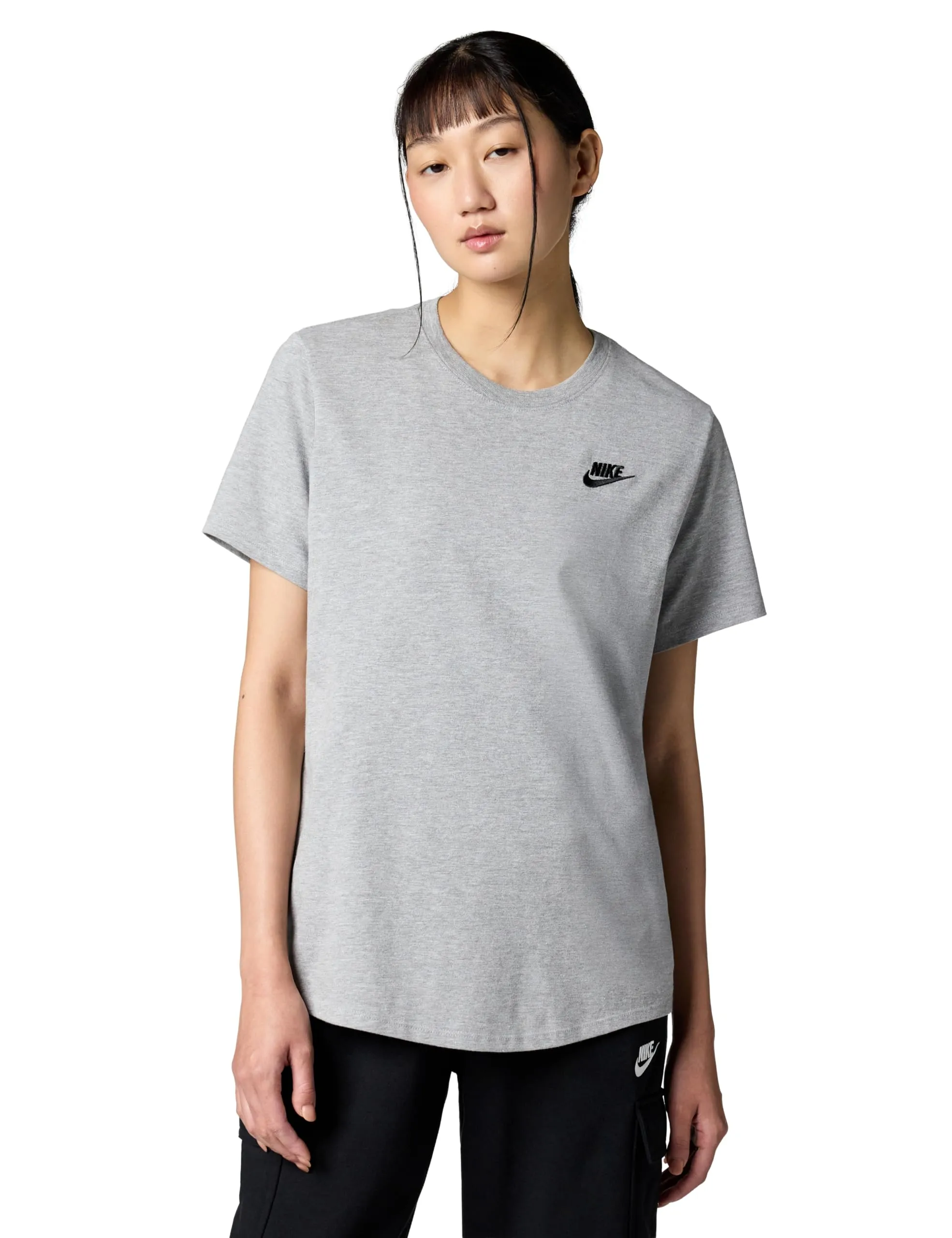 Nike Club Essentials T-Shirt da Donna, Grigio, Taglia M, DX7902-063 - immagine 1
