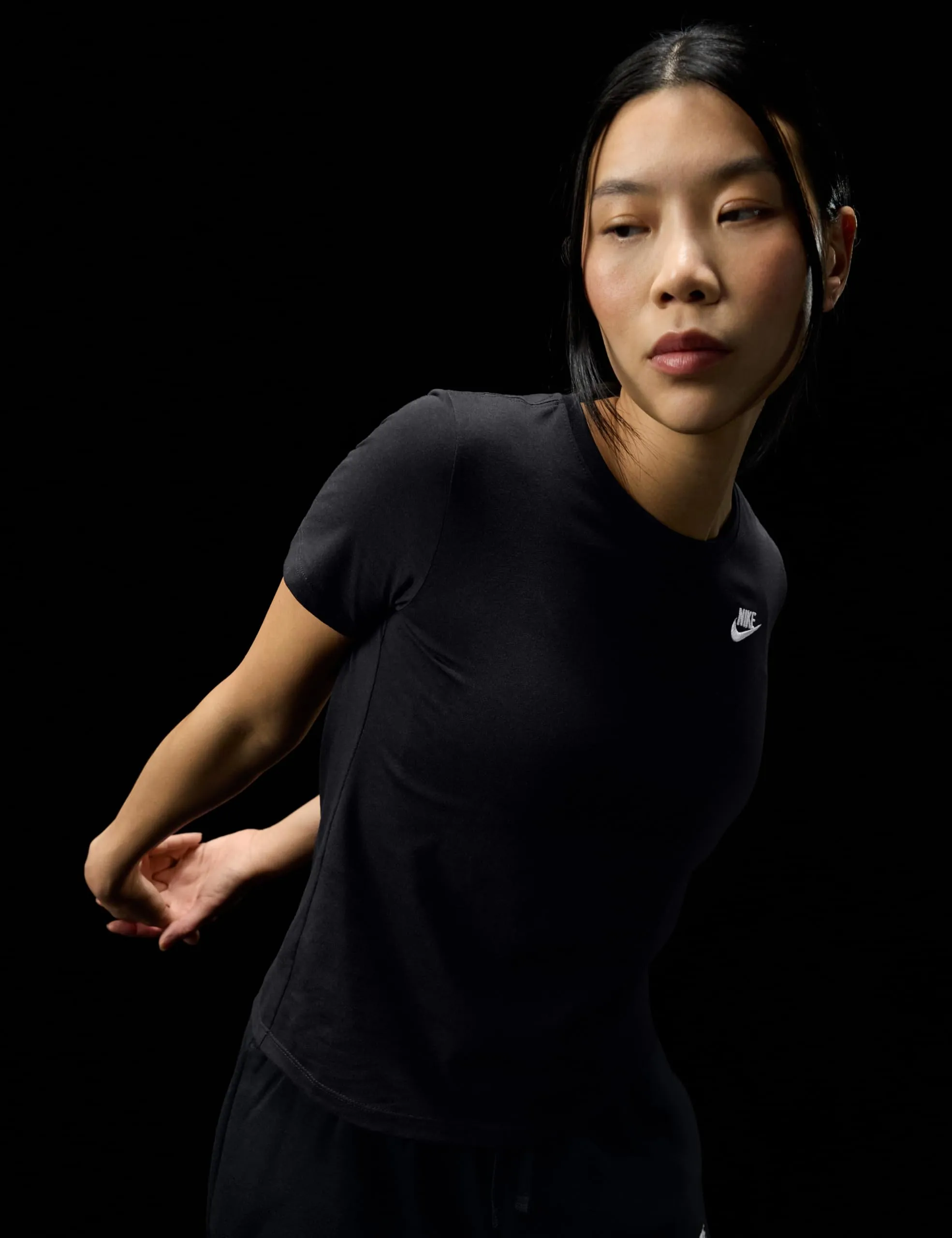 Nike SW Club T-Shirt - Nero - XXL Donna - immagine 2