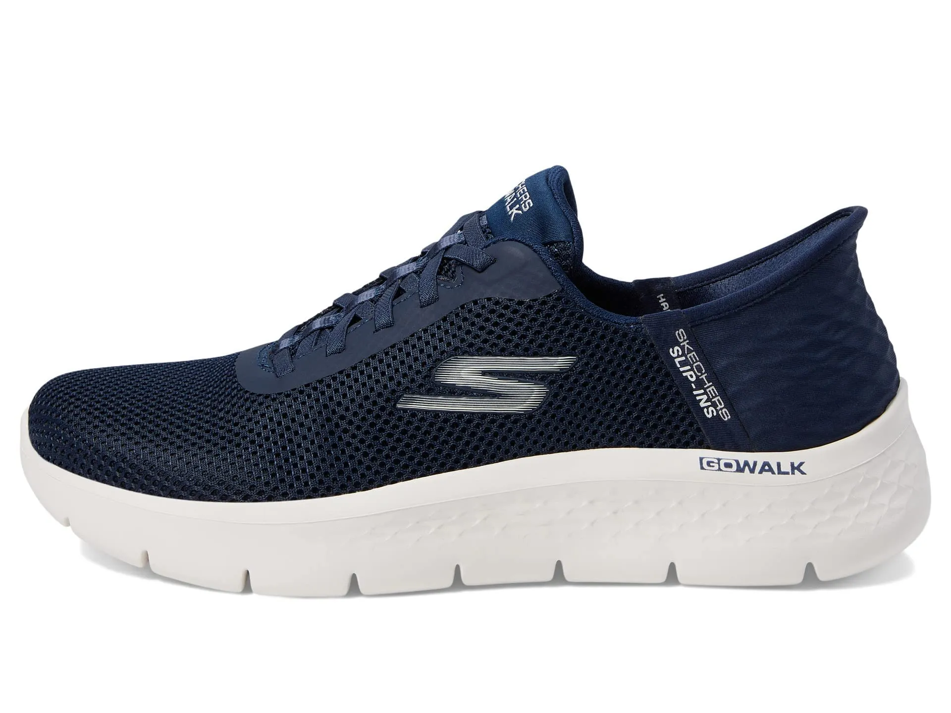 Skechers Hands Free Slip-ins Go Walk Flex-Grand Entrance, Blu Navy/Bianco, 35 EU - immagine 6