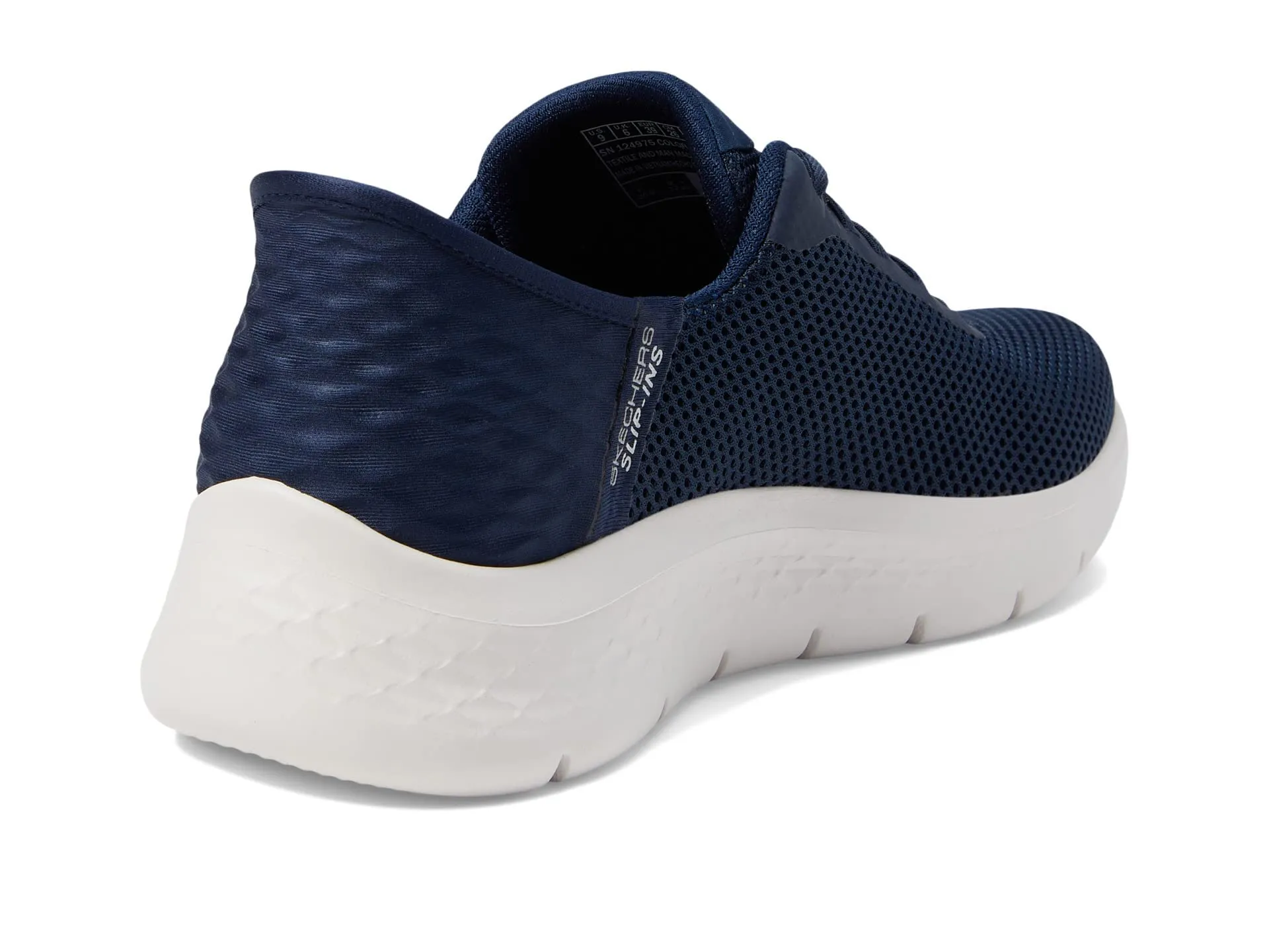 Skechers Hands Free Slip-ins Go Walk Flex-Grand Entrance, Blu Navy/Bianco, 35 EU - immagine 7