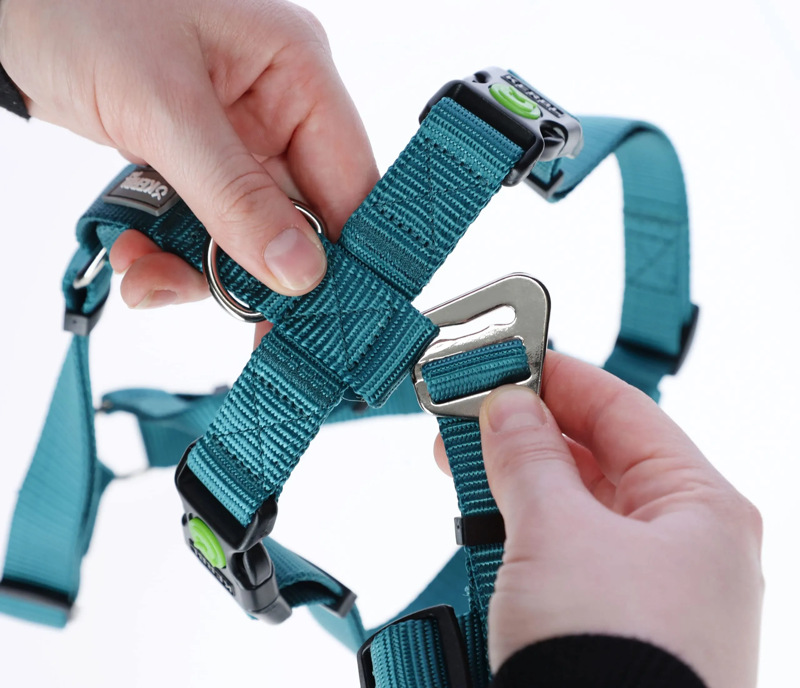 Kerbl Pet Pettorina Antipanico per Cani, Petrolio, Circonferenza Collo 38-52 cm, Larghezza Cinghia 20 mm - immagine 3