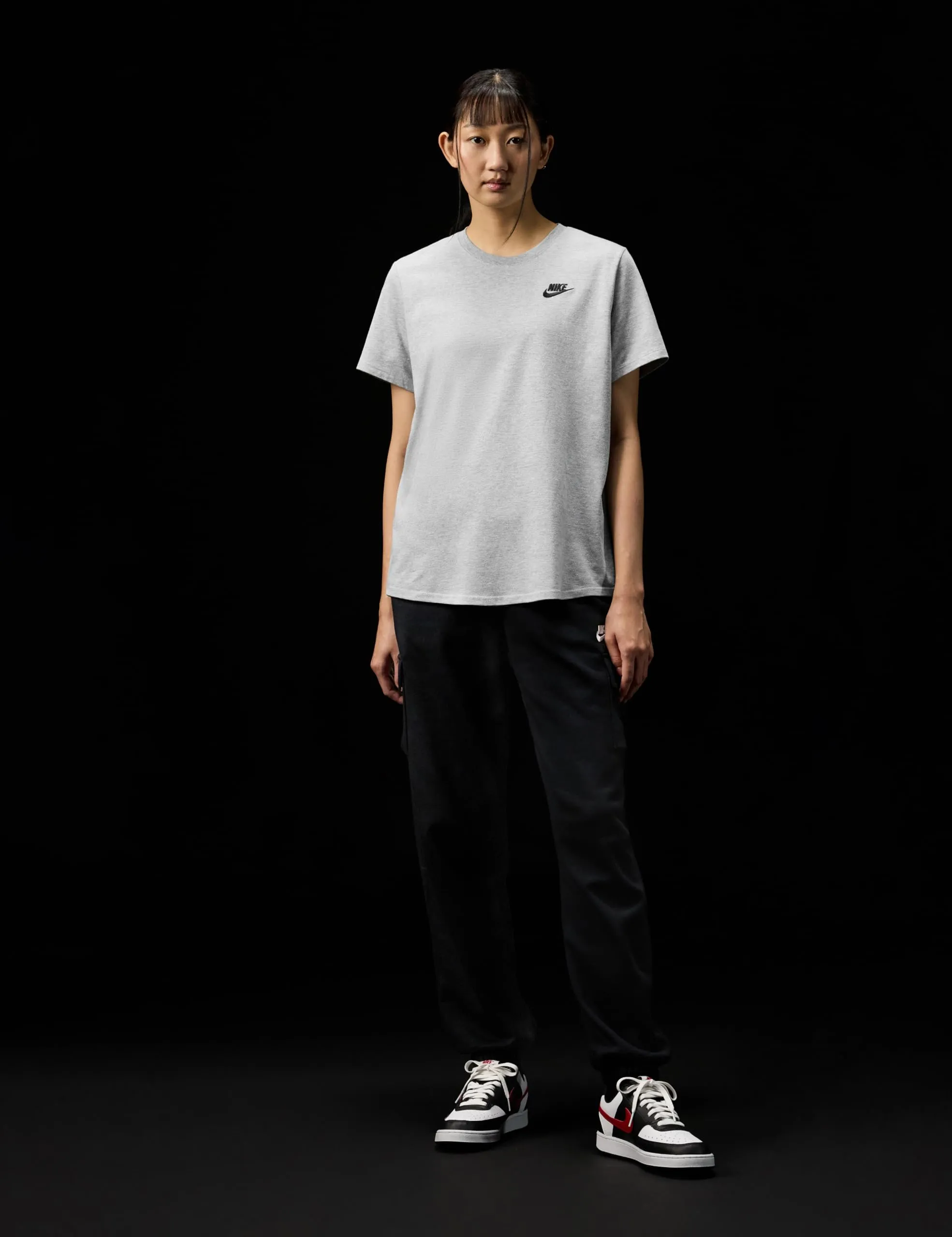 Nike Club Essentials T-Shirt da Donna - Grigio - Taglia L - DX7902-063 - immagine 6