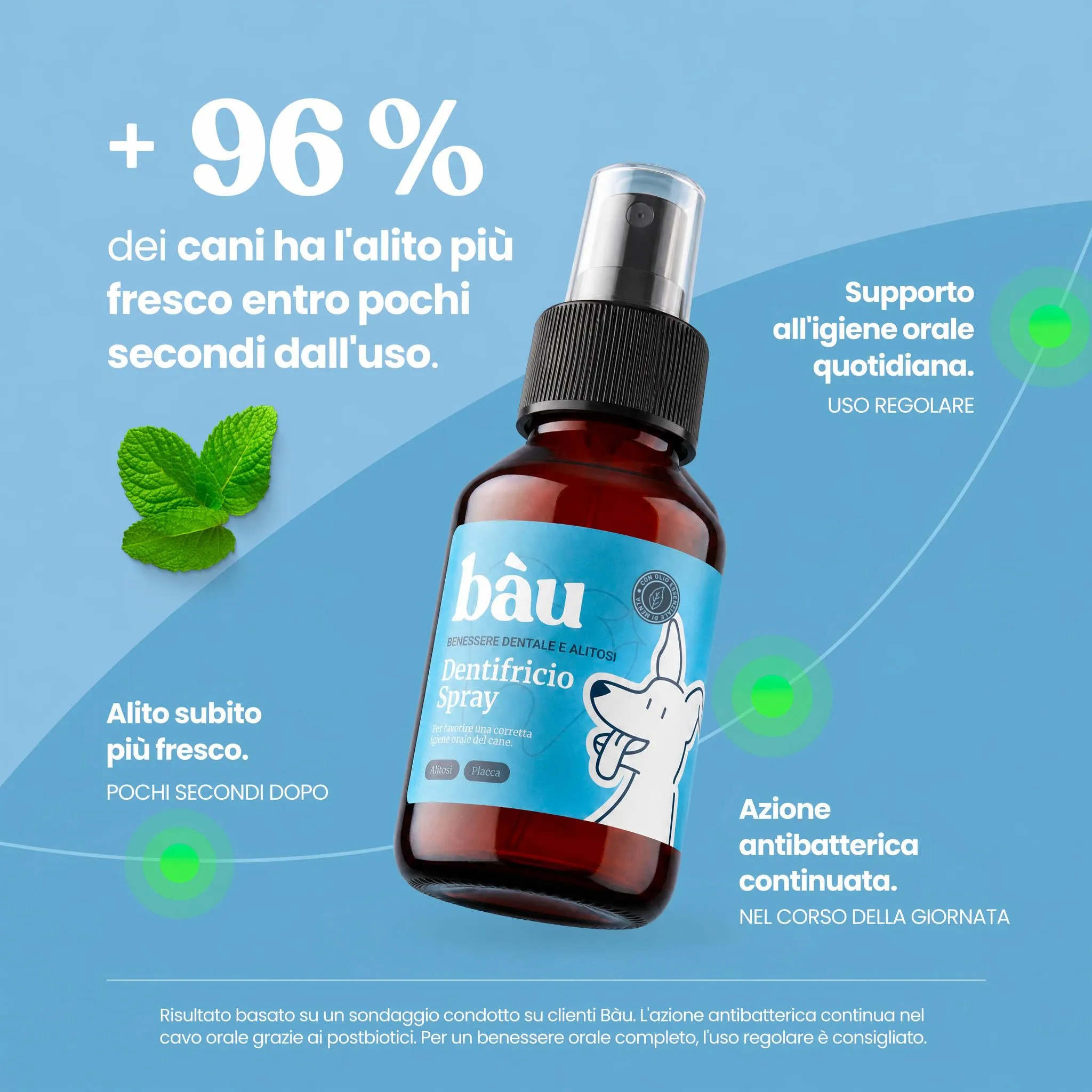 Bau Dental Formula 5in1 per Cani, Additivo per Acqua per Igiene Orale, 250 ml - immagine 6