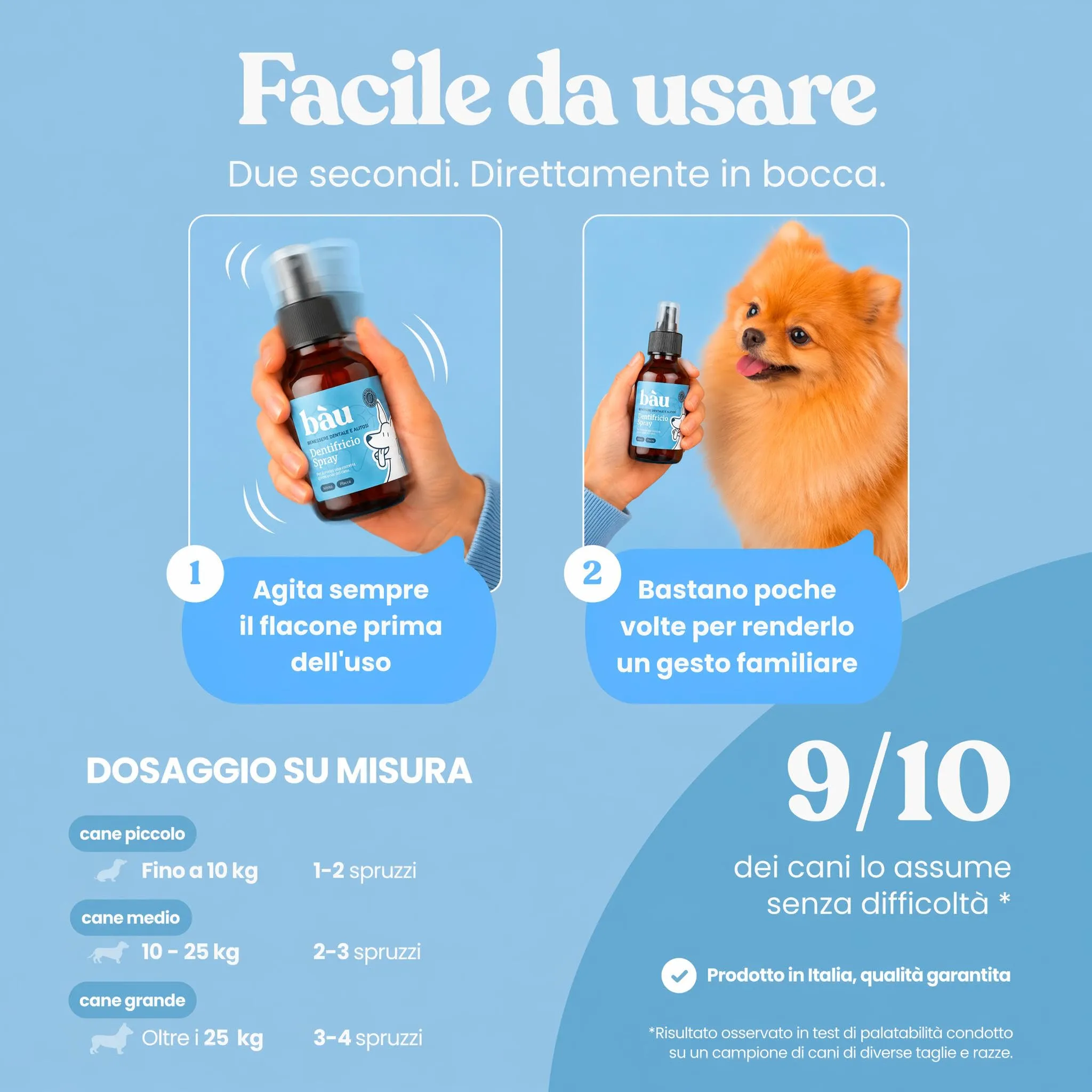 Bau Dental Formula 5in1 per Cani, Additivo per Acqua per Igiene Orale, 250 ml - immagine 7