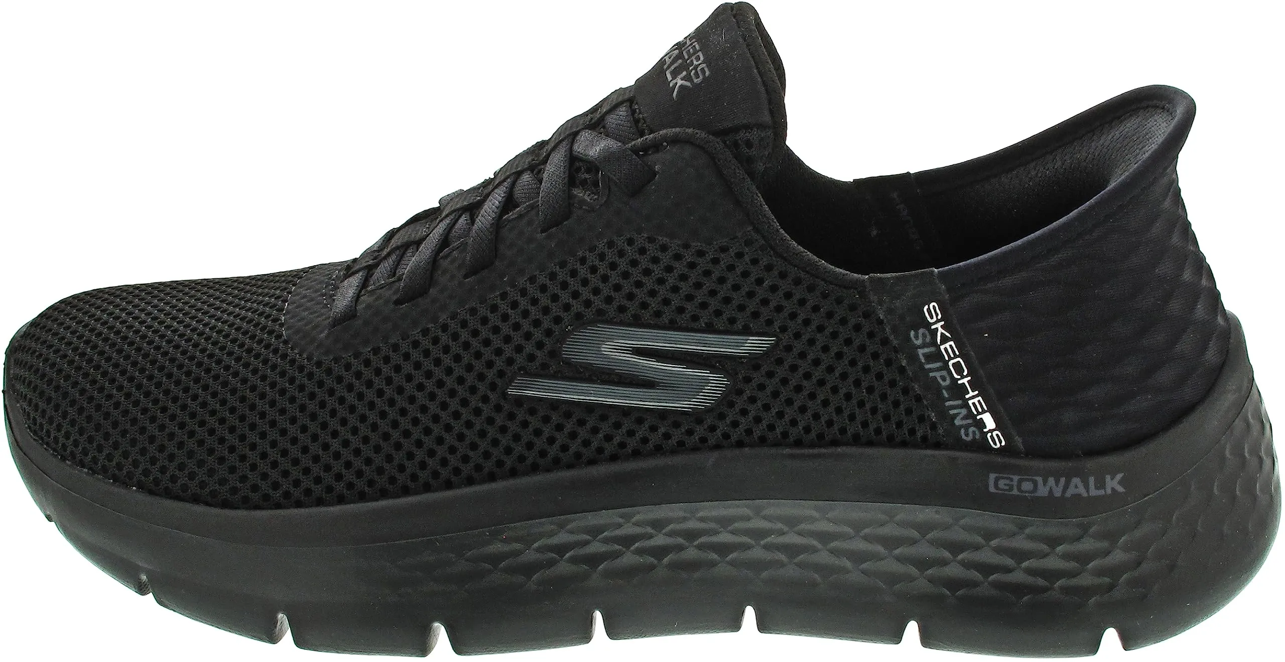 Skechers Women's GO Walk Flex Slip-ins Grand Entrance Sneaker - Black, 6.5 Wide - immagine 1