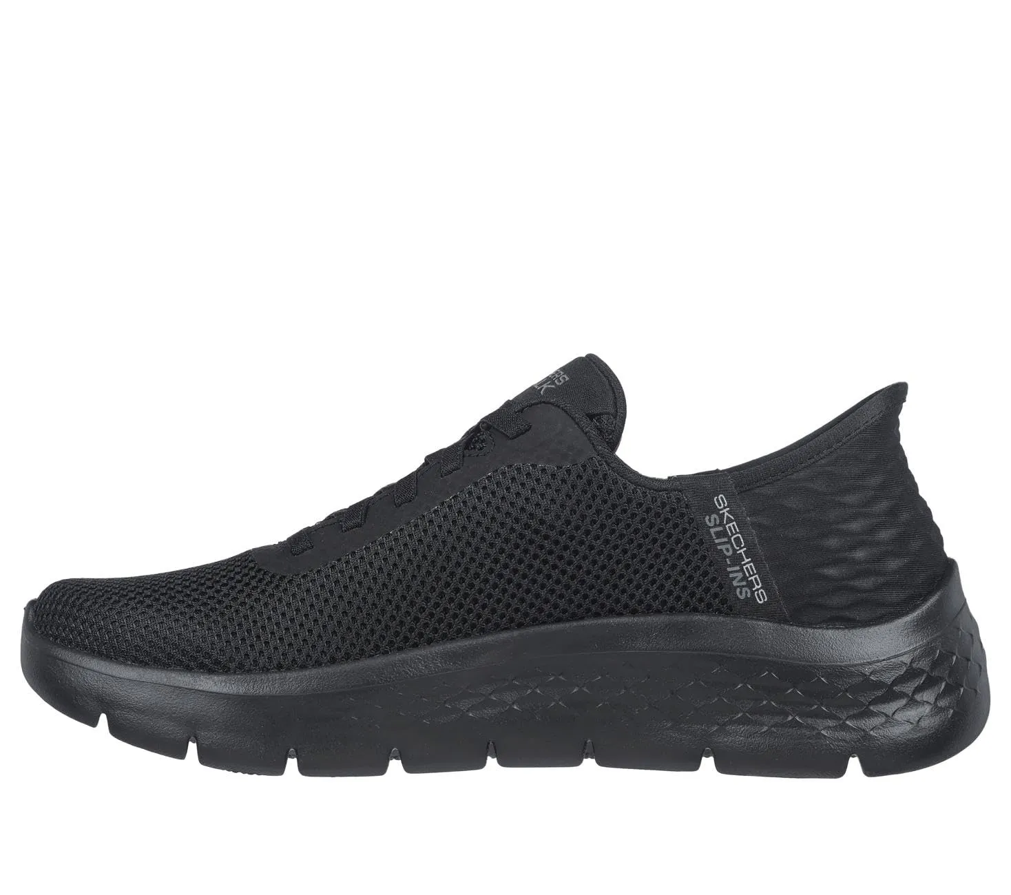 Skechers Go Walk Flex Grand Entry Slip-in Trainers - Black Textile/Trim - 36.5 EU Larga - immagine 6