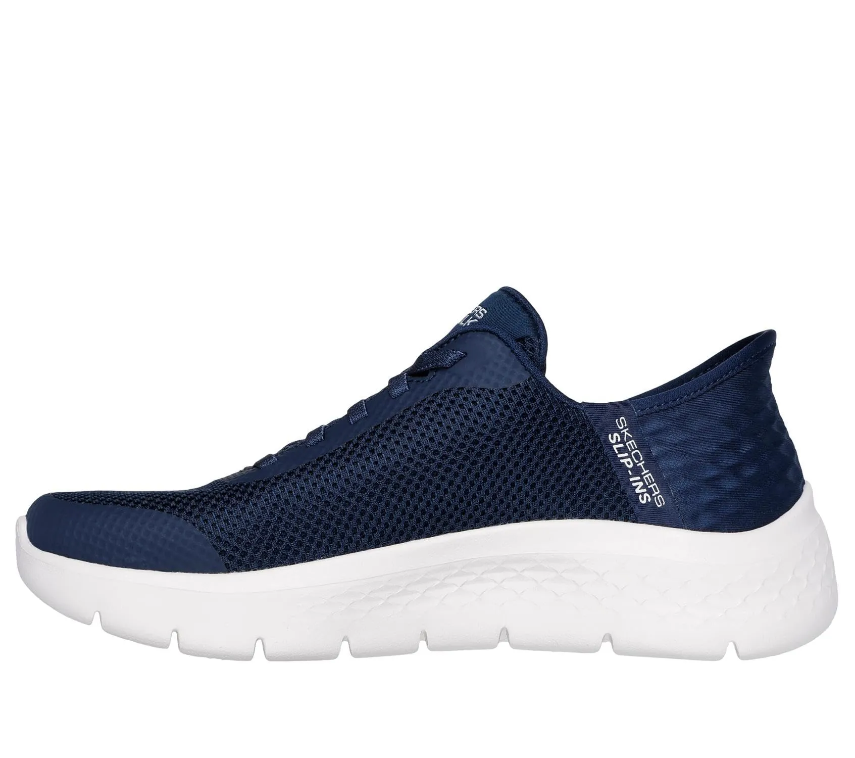 Skechers Go Walk Flex Grand Entry Slip-in Trainers, Navy Textile/White Trim, 37.5 EU Larga - immagine 3