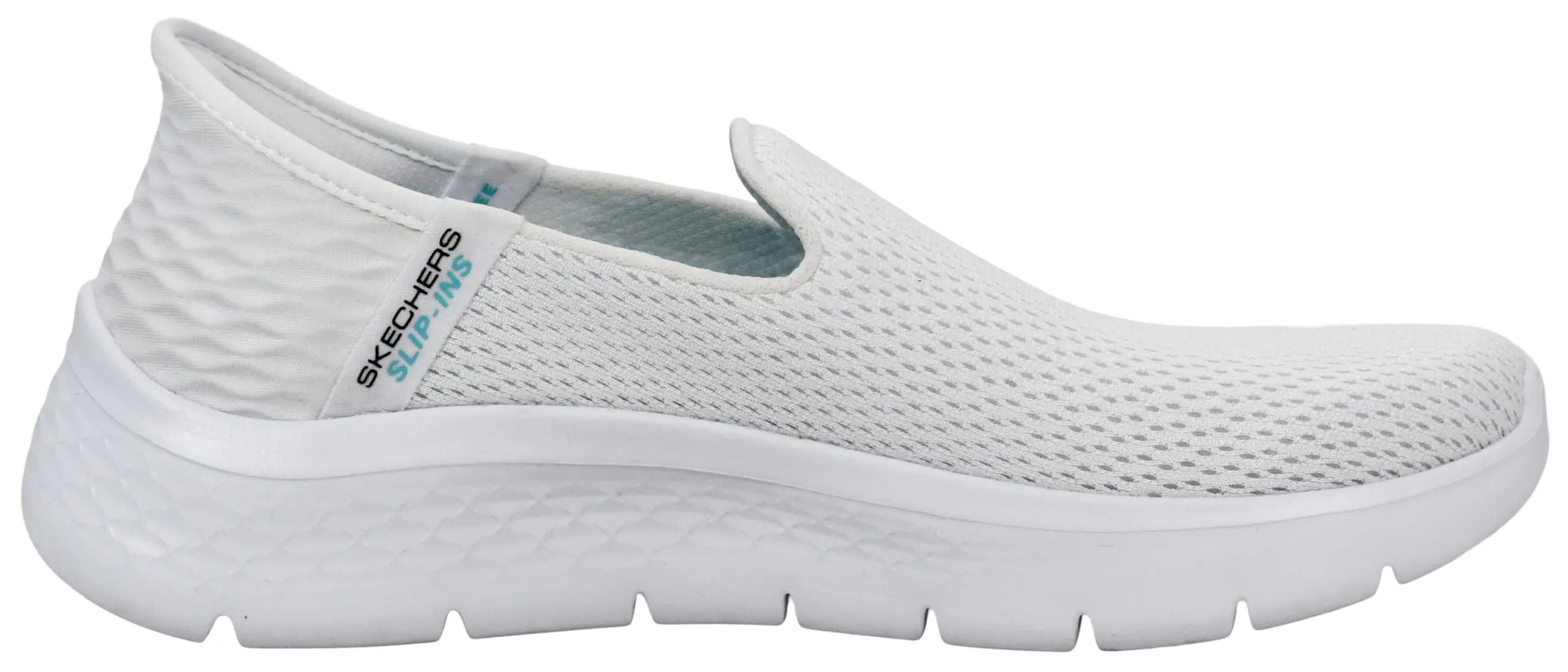 Skechers Donna Go Walk Flex Grand Entry Slip-In Trainers, Off White, 37.5 EU Larga - immagine 6