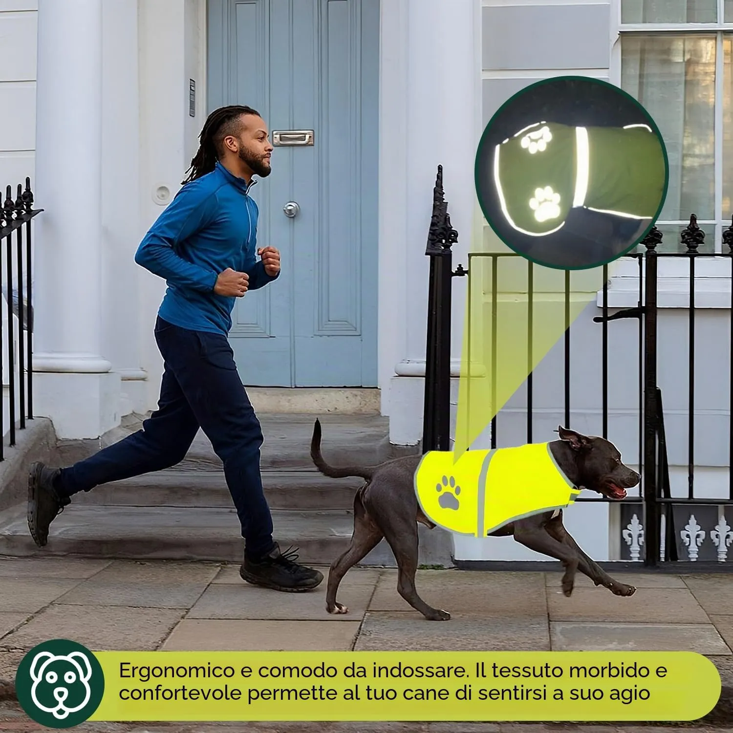 Voarge Gilet di Sicurezza Riflettente per Cani, Giallo, M - immagine 5