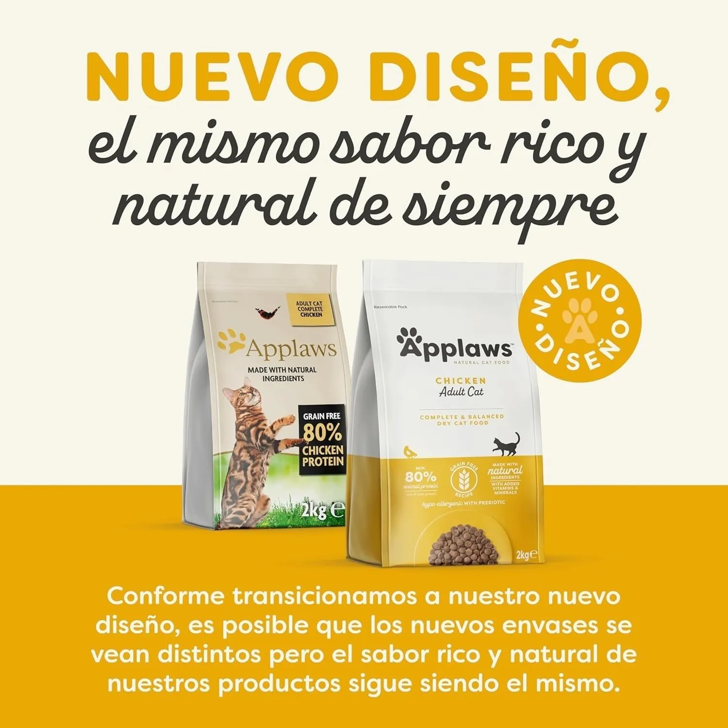 Applaws Cibo Secco Completo per Gatti Adulti, Senza Cereali, Pollo Naturale, 2 kg - immagine 2