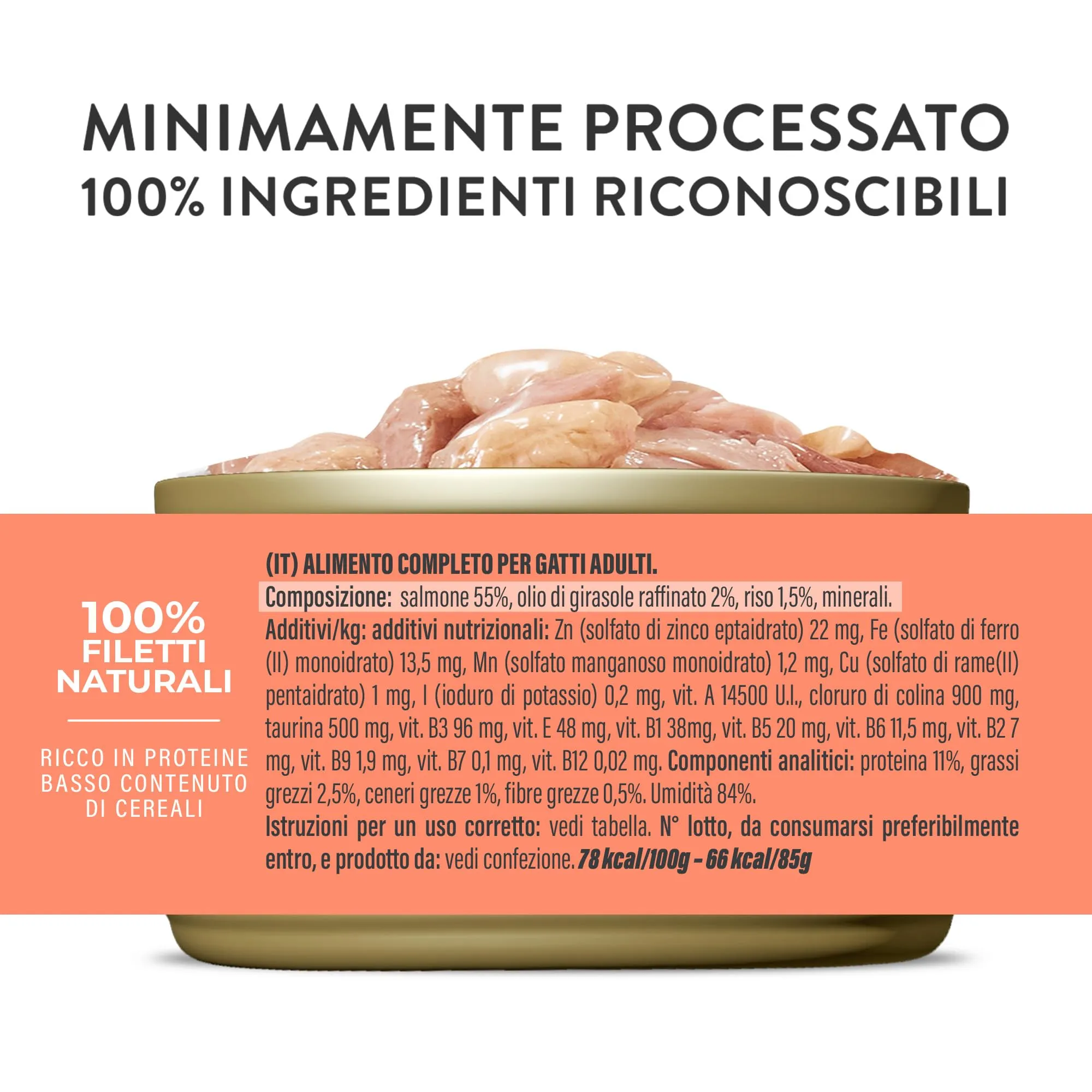 Schesir Salmone in Brodo Cibo Umido Completo per Gatti, 6 x 85g - immagine 4