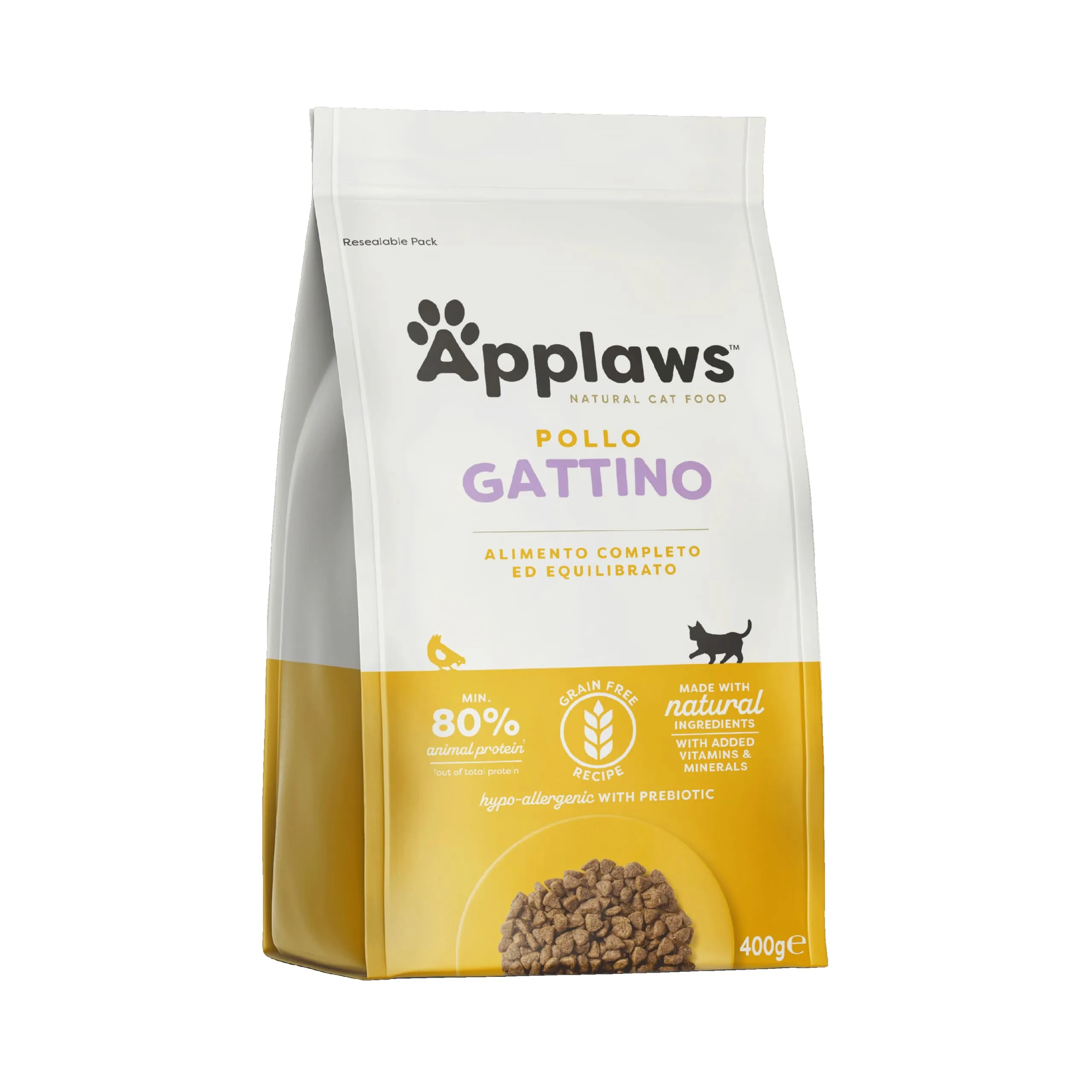 Applaws Complete Naturale Grain Free Crocchette di Pollo per Gattini, 400g - immagine 1