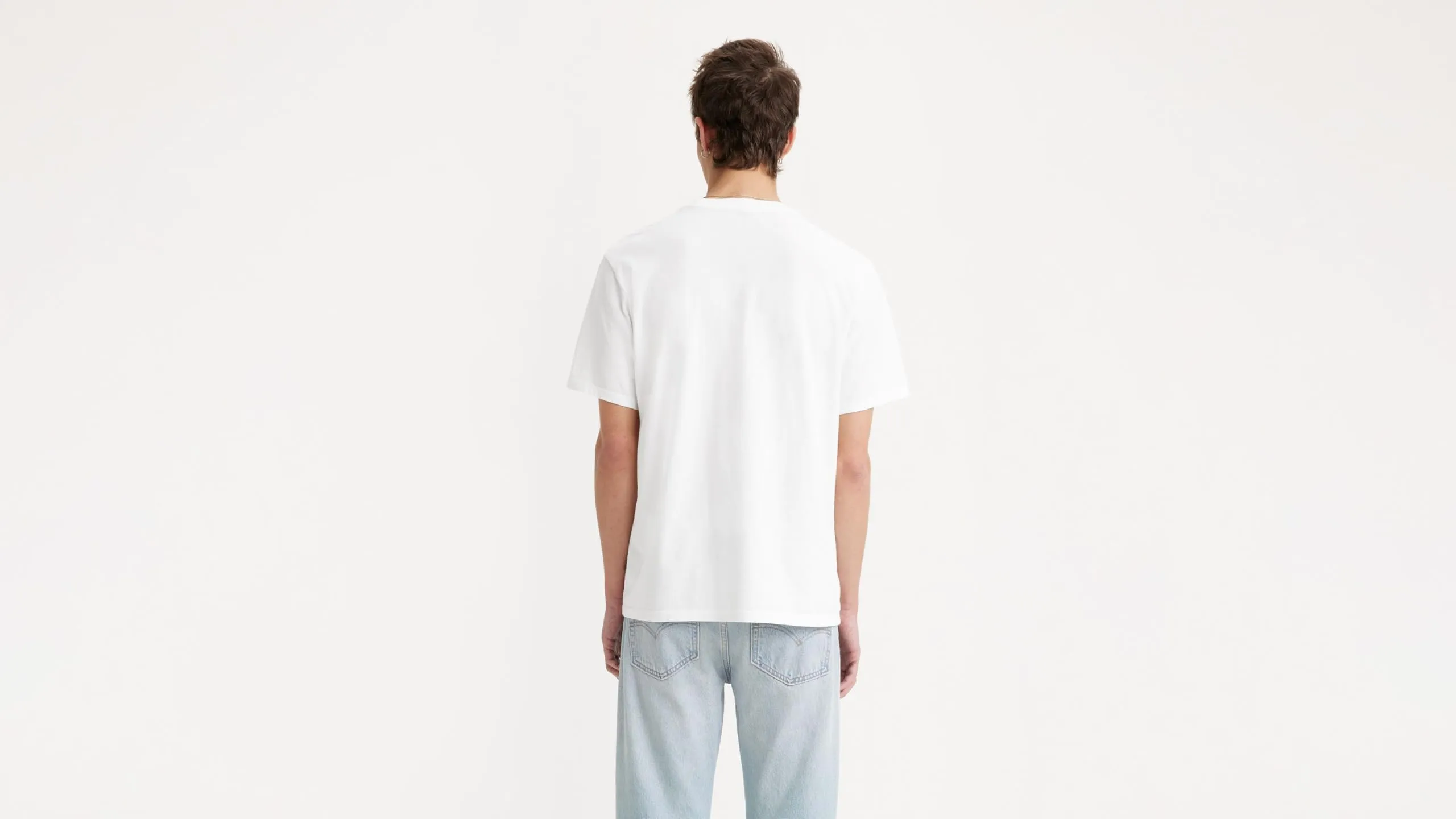 Levi's Original Housemark Men's T-Shirt, Bianco (0011), L - immagine 3