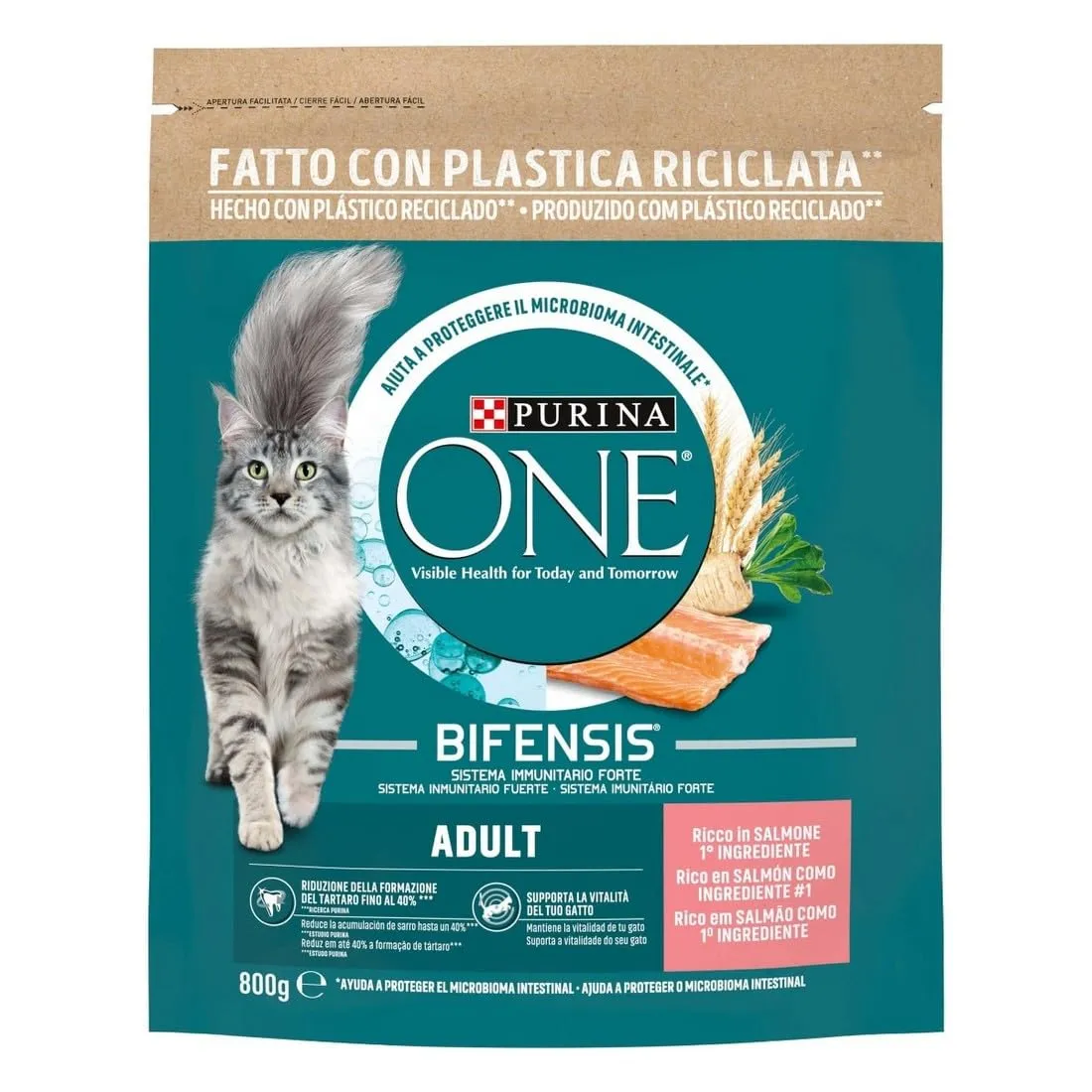 Purina One Adult Salmone & Cereali Integrali Bifensis - immagine 1