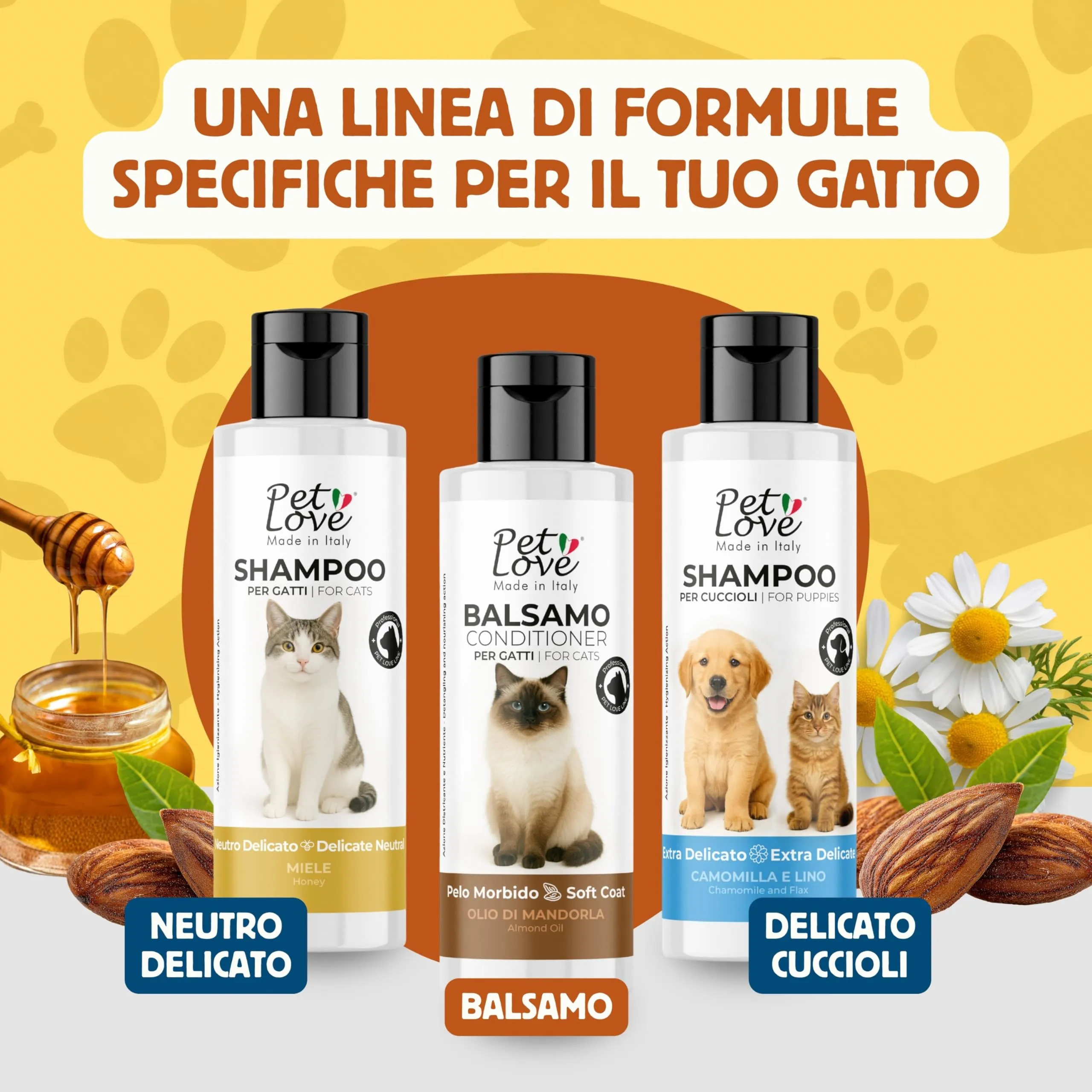 Pet Love Balsamo per Gatti Districante e Scioglinodi all'Olio di Mandorla, 250 ml - immagine 7