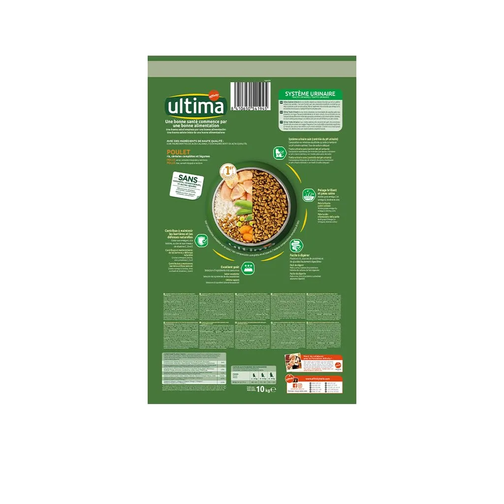 Ultima Tratto Urinario Cibo Secco per Gatti con Pollo, 10 kg - immagine 2