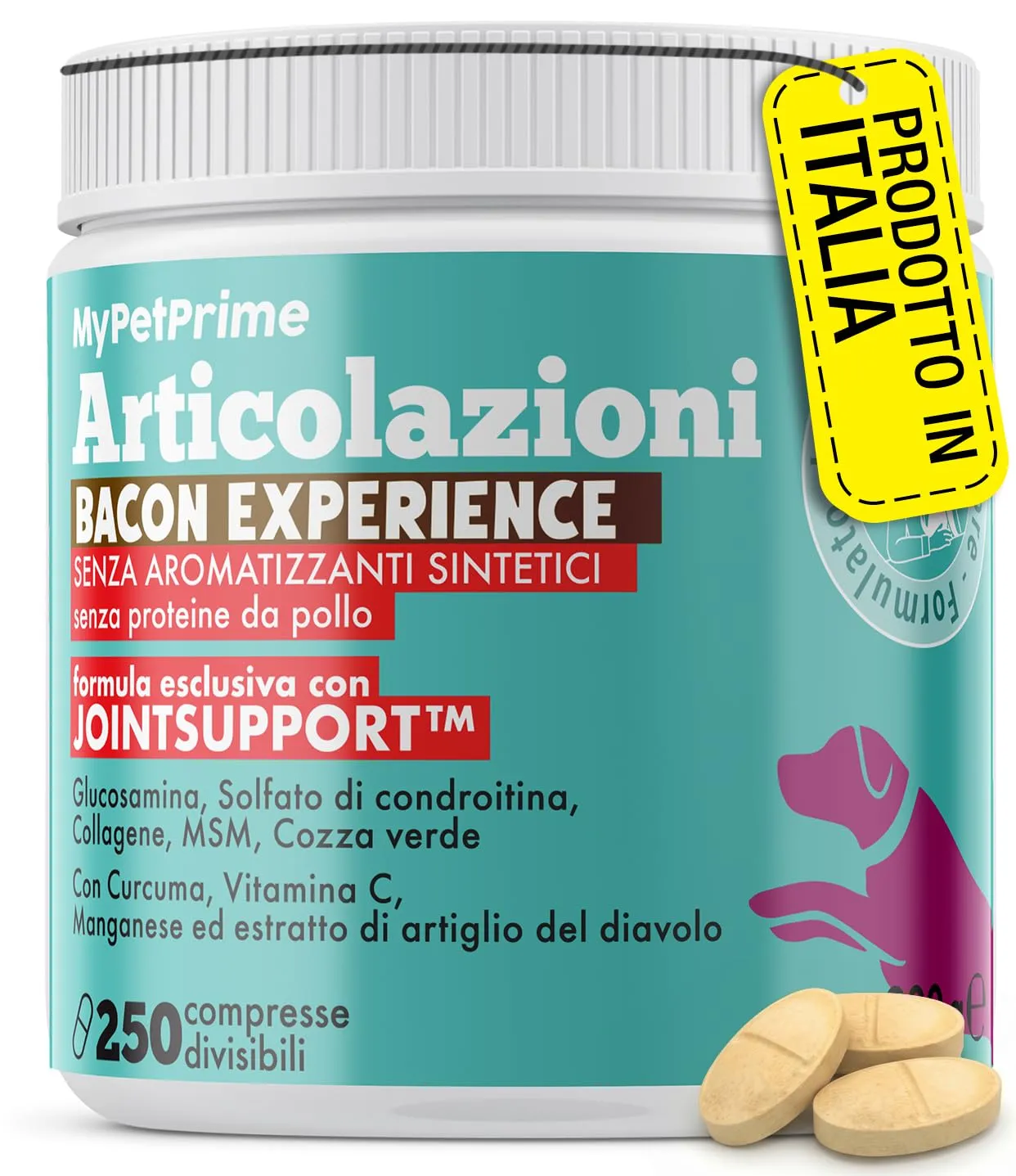 MyPetPrime Articolazioni Cane, 250 Compresse - immagine 1