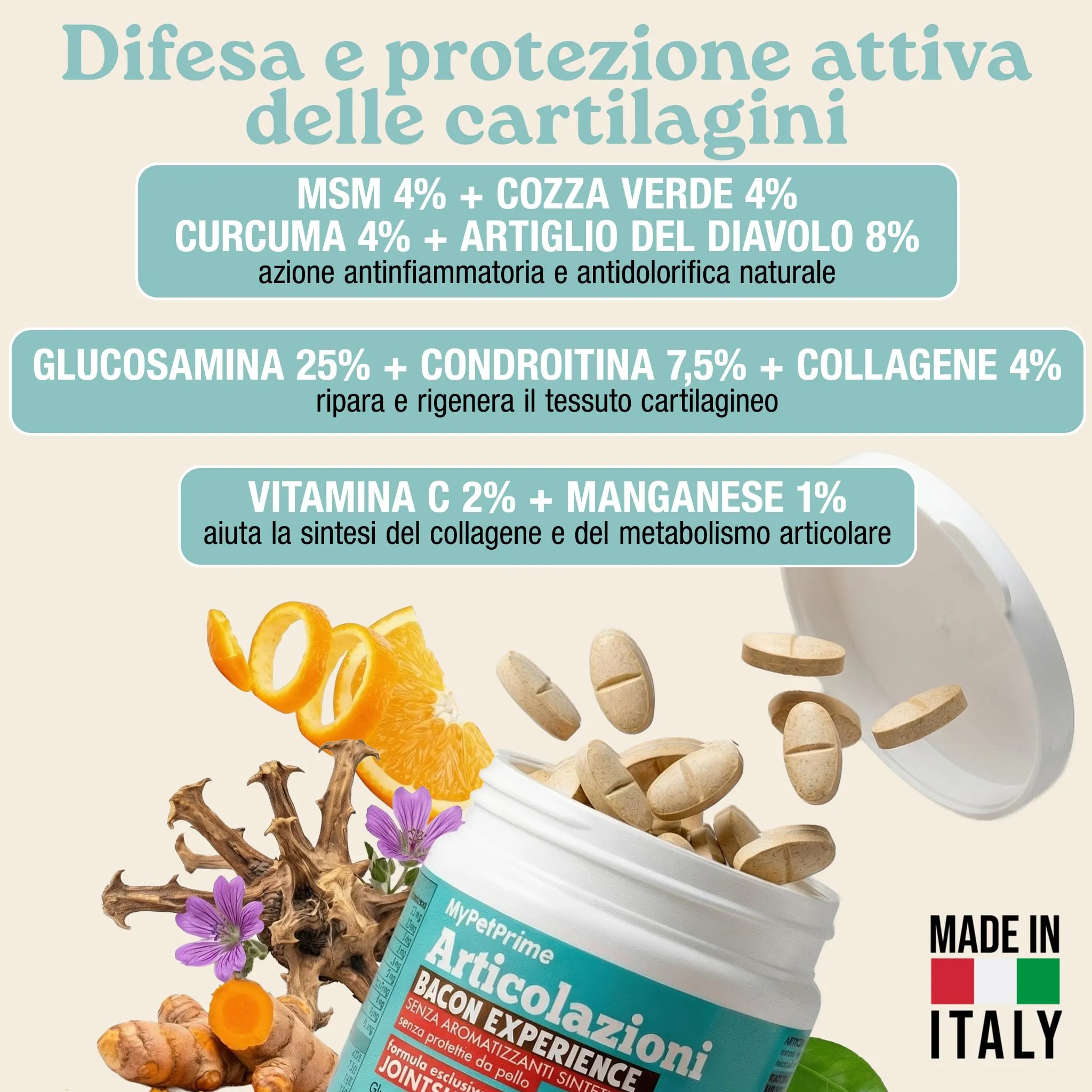 MyPetPrime Articolazioni Cane, 250 Compresse - immagine 3