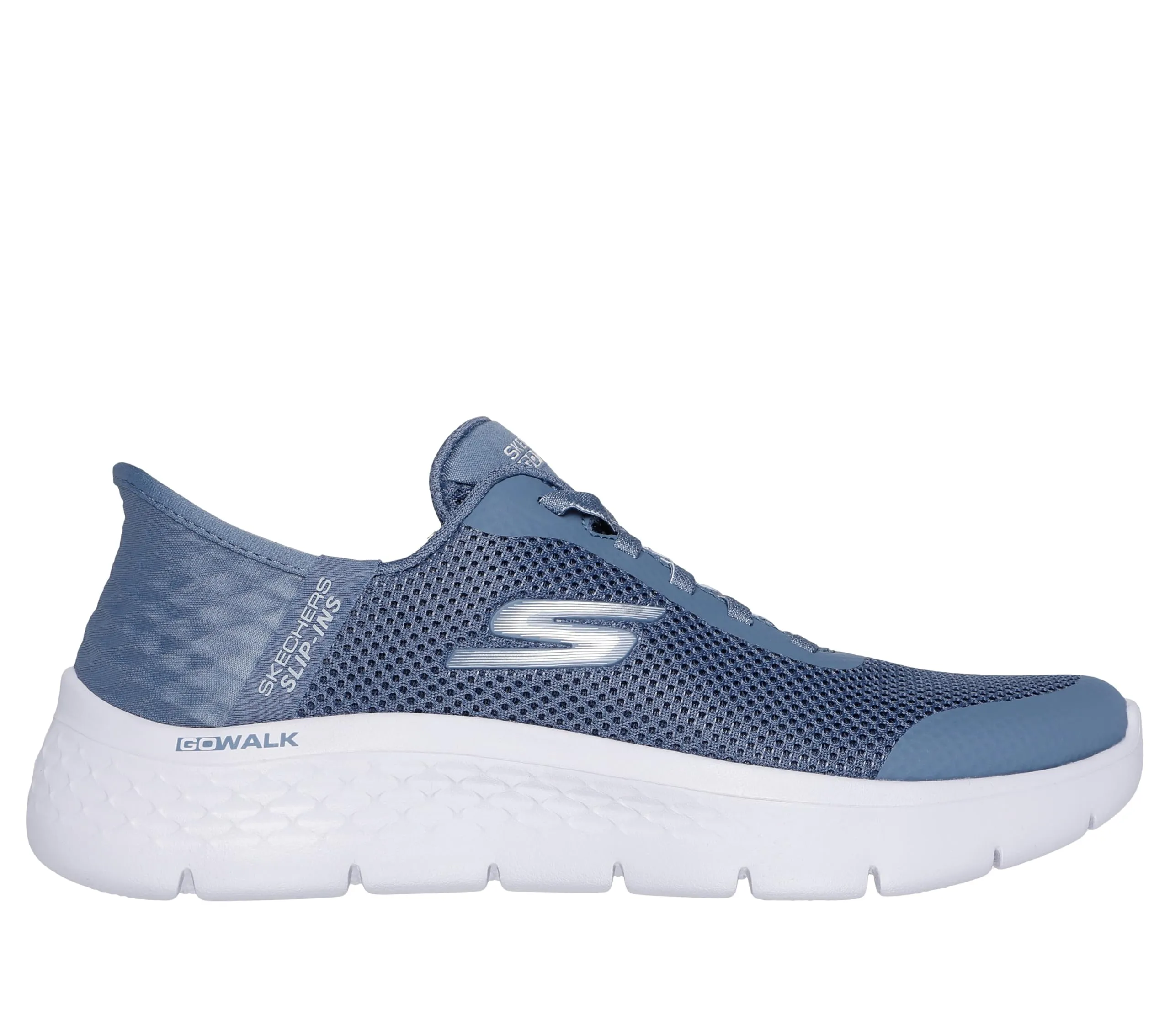 Skechers Go Walk Flex Grand Entry Trainers - Blue Textile/Trim, 39.5 EU - immagine 4