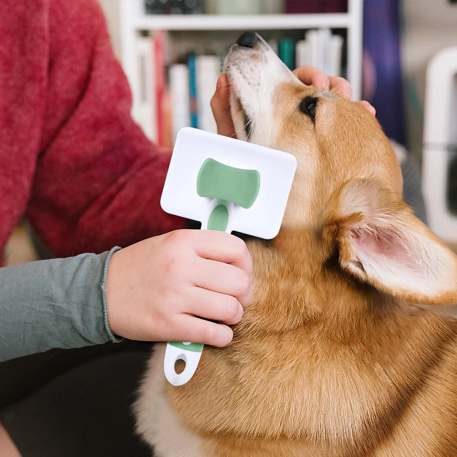 Vinabo Cardatore Autopulente per Gatti e Cani, Verde - immagine 7