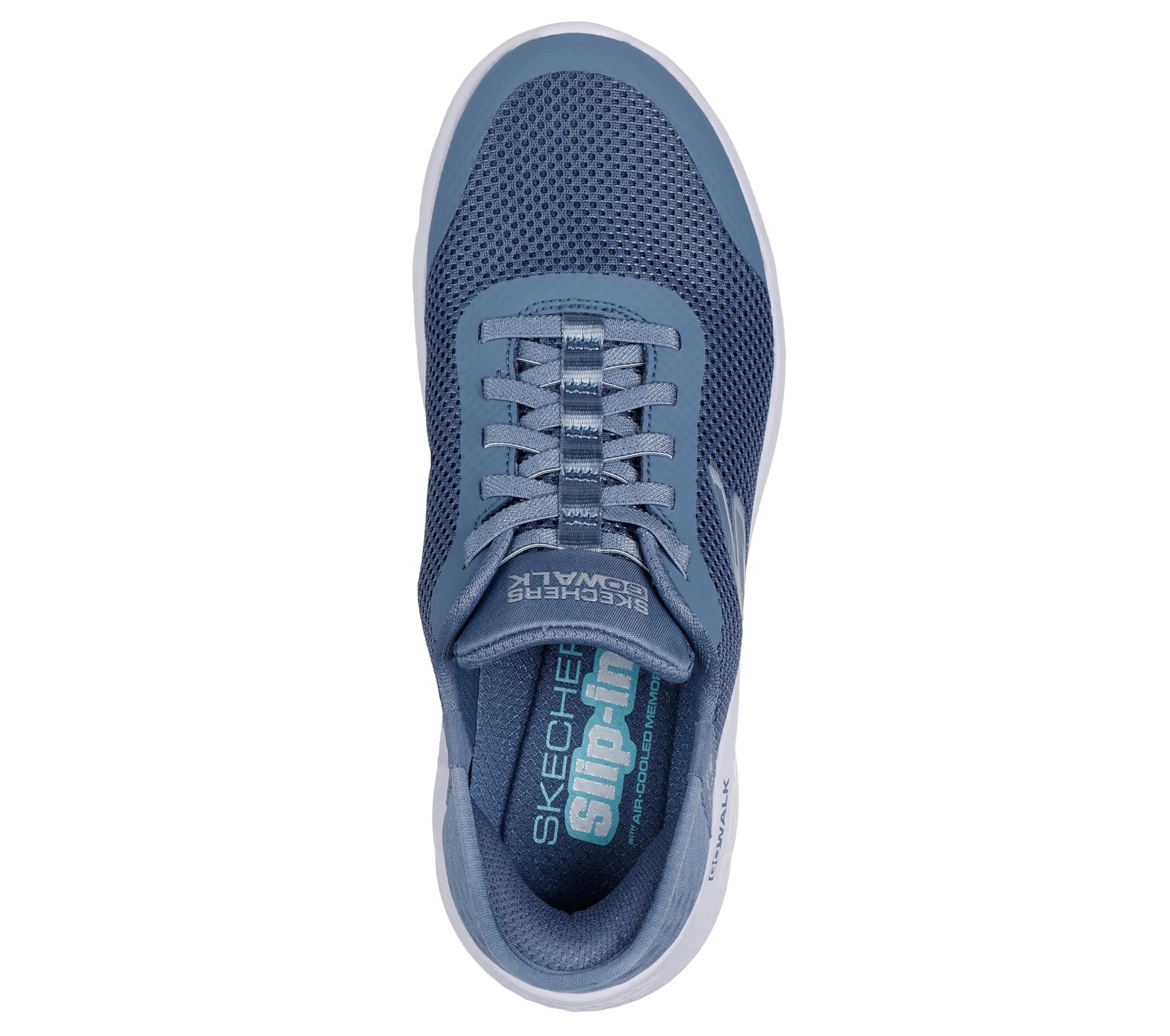 Skechers Go Walk Flex Grand Entry Trainers, Blue Textile/Trim, 36.5 EU - immagine 3