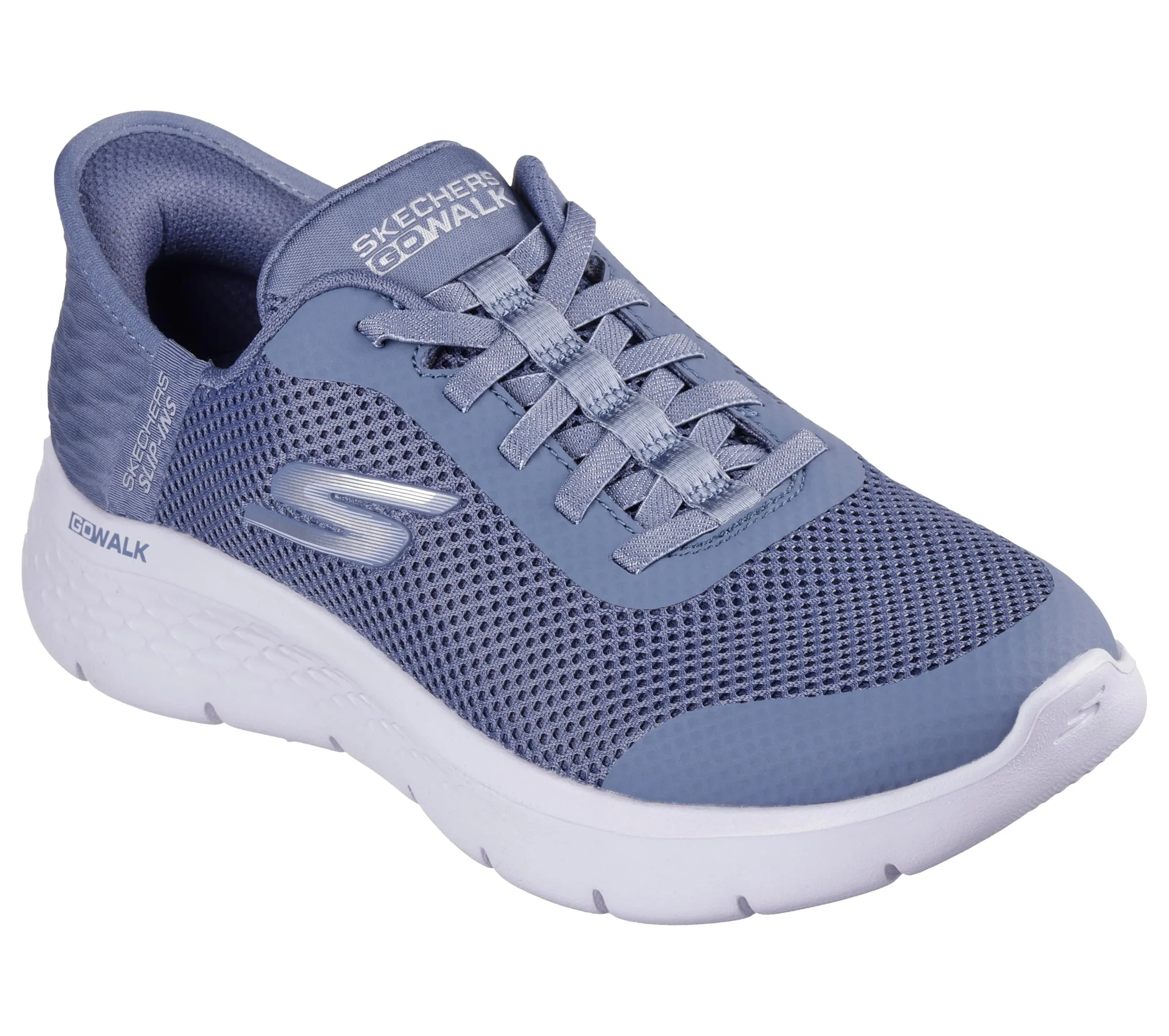 Skechers Go Walk Flex Grand Entry Trainers, Blue Textile/Trim, 36 EU - immagine 7