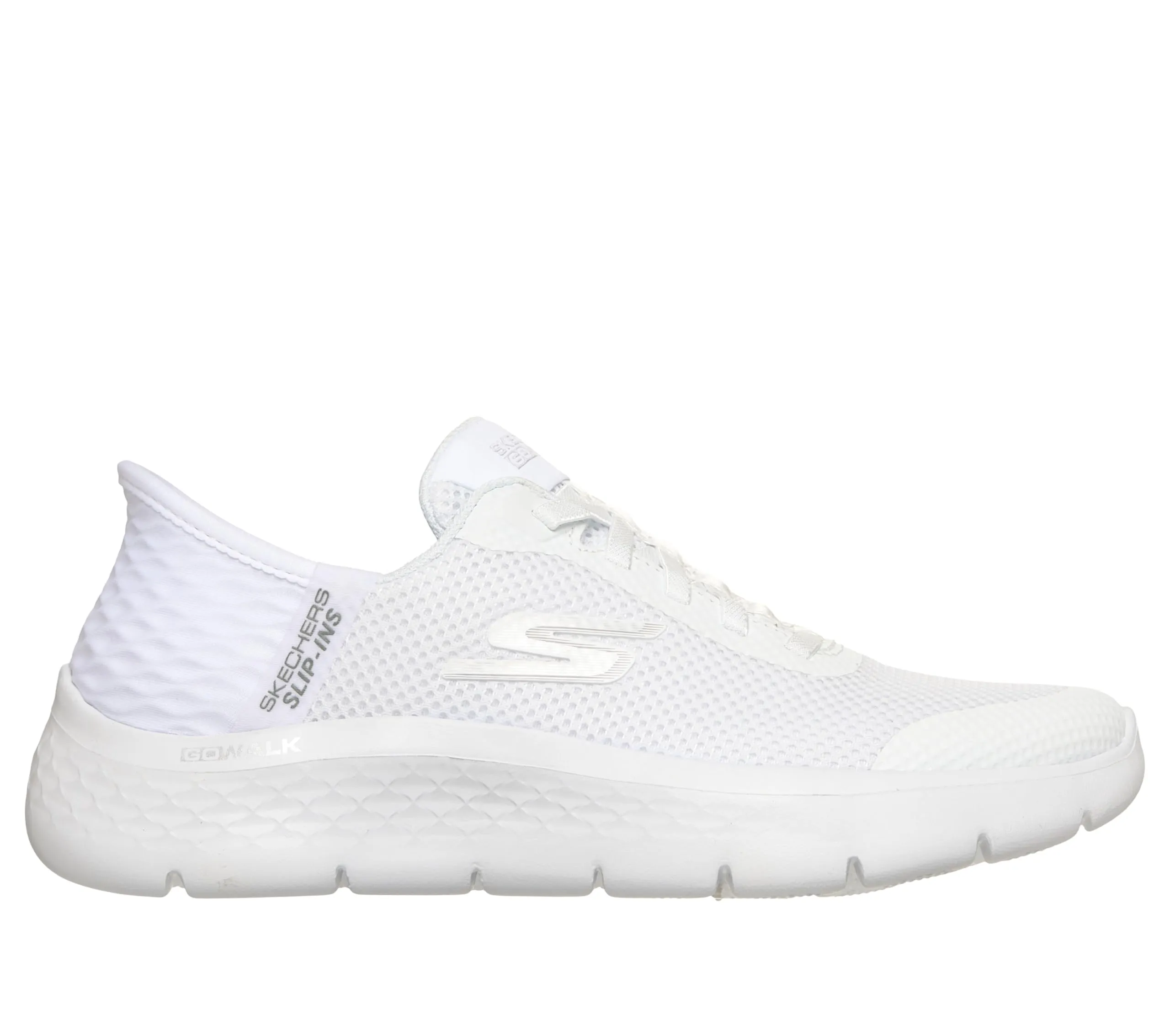 Skechers Go Walk Flex Grand Entry Trainers, White Textile/Trim, 37.5 EU - immagine 7