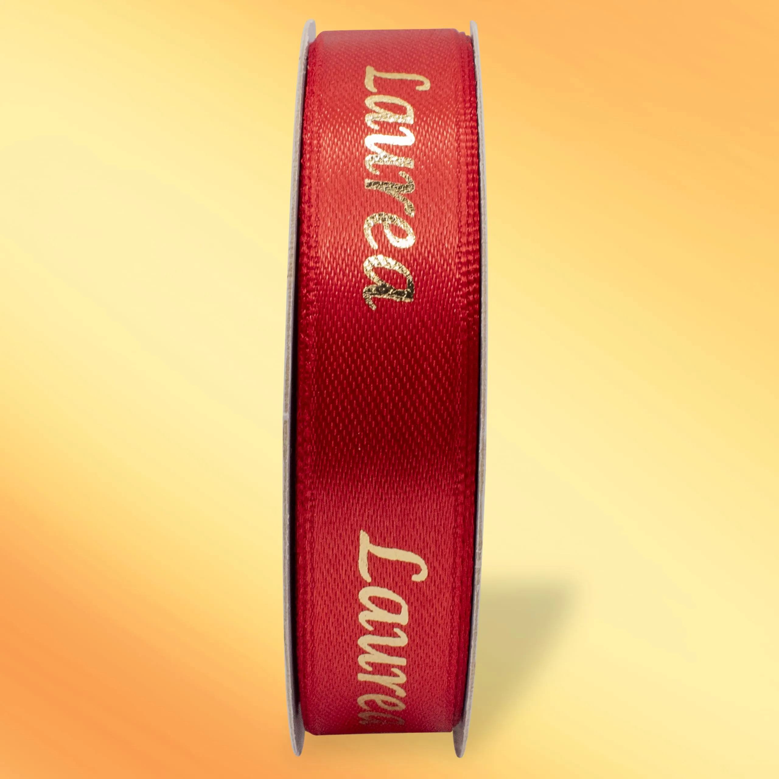 Decoraparty Nastro Doppio Raso Rosso con Scritta Laurea Oro, 15 mm x 25 mt - immagine 5