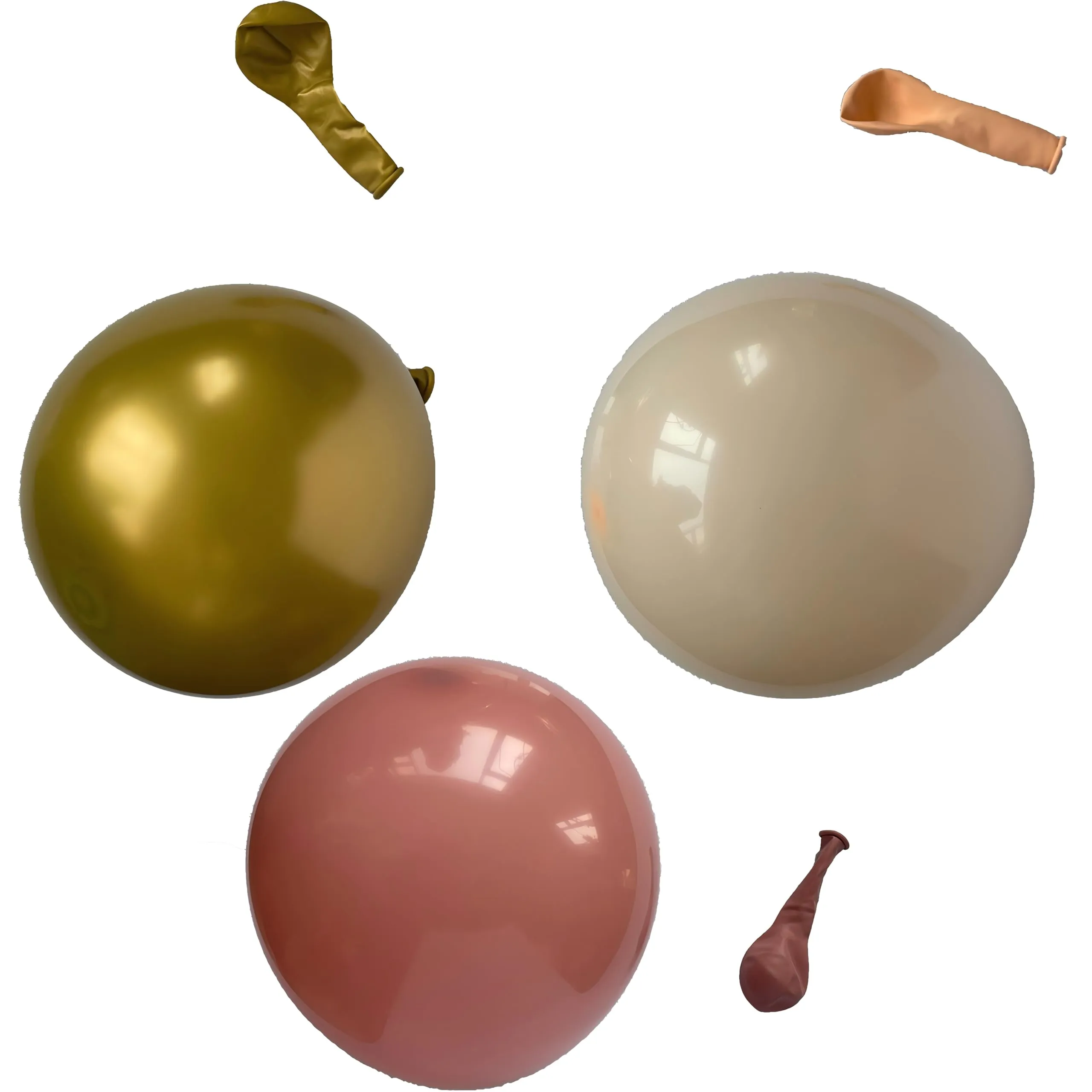 Balloon Garland Kit Arco di Palloncini Oro Rosa Retro e Albicocca, 110 Pezzi - immagine 7