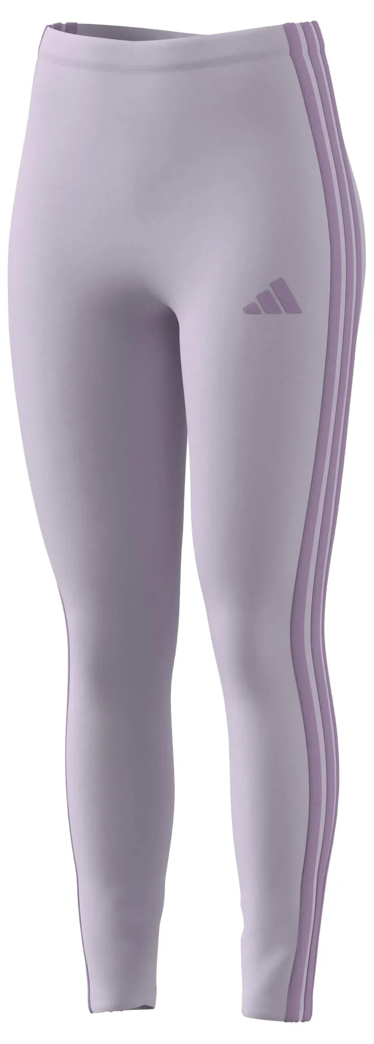 adidas Essentials 3-Stripes Cotton Leggings, Ice Lavender/Bliss Lilac, XXS - immagine 3