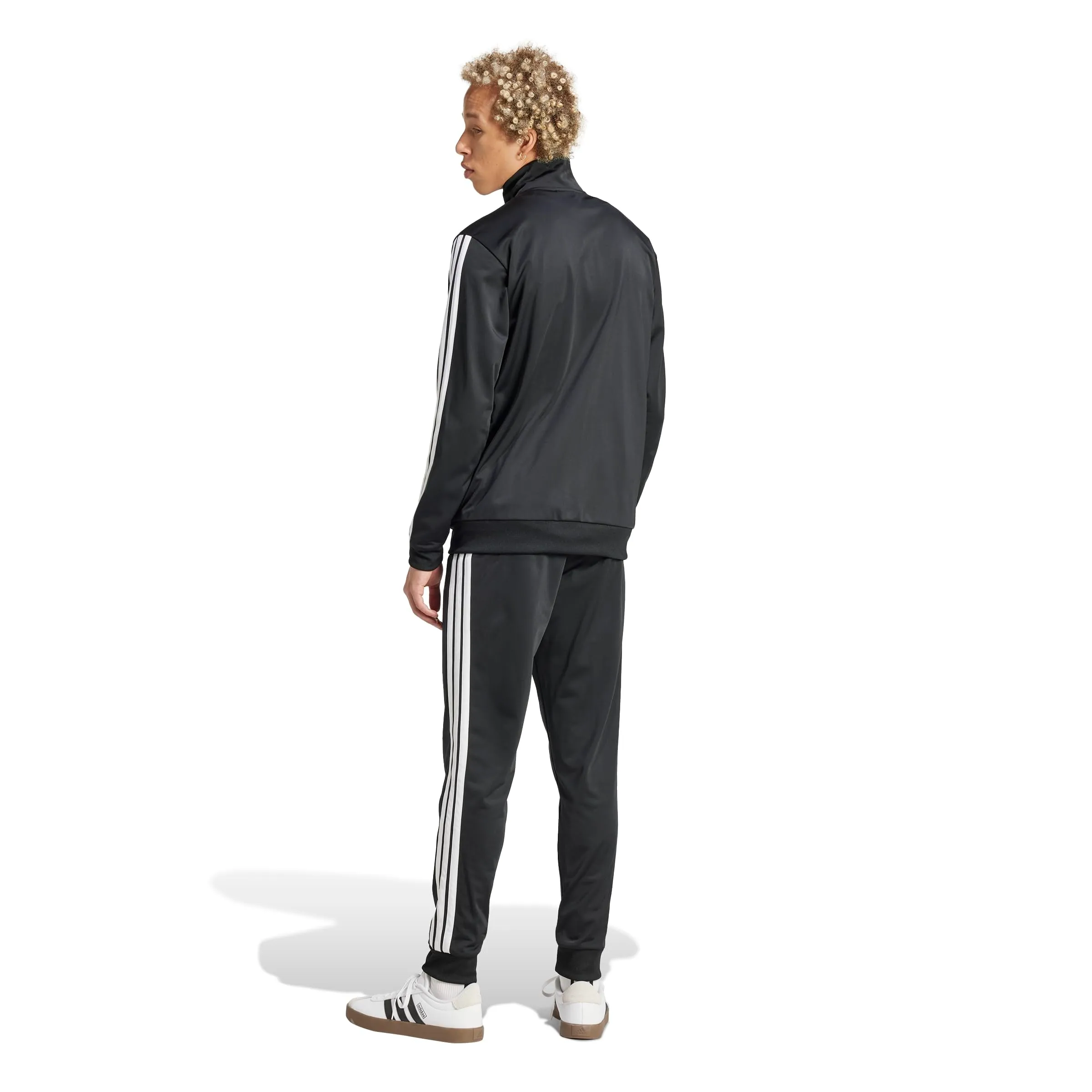 adidas Sportswear Basic 3 Stripes Tricot Track Suit, Black, XXL - immagine 4