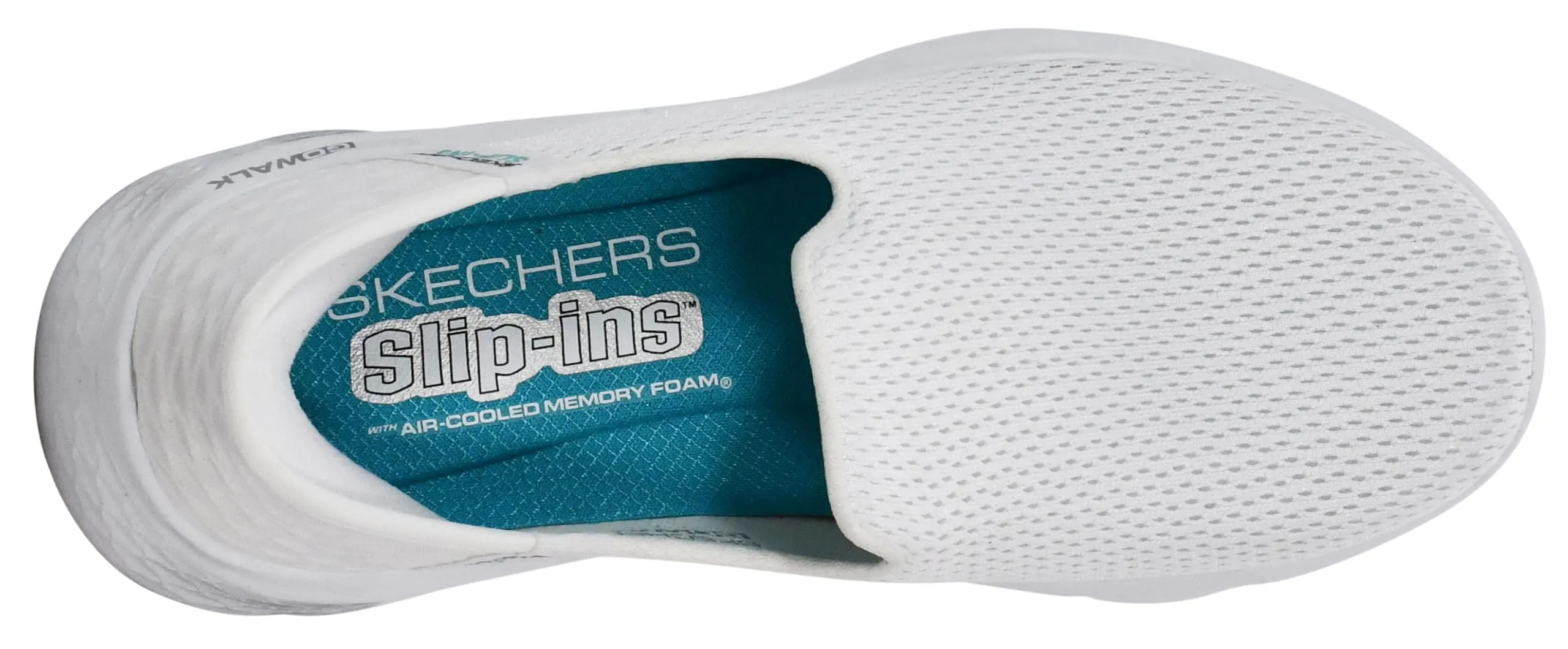 Skechers Go Walk Flex Grand Entry Trainers, White Textile/Trim, 43 EU - immagine 5