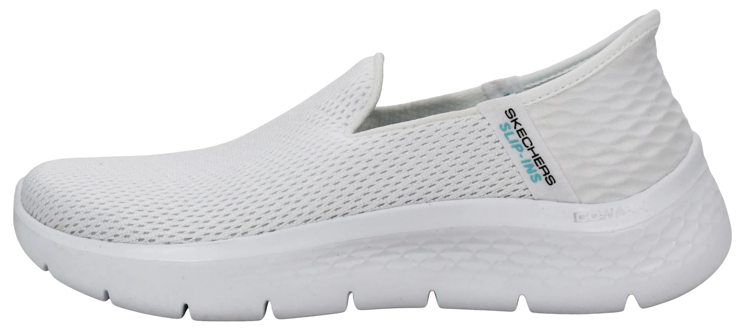Skechers Go Walk Flex Grand Entry Trainers, White Textile/Trim, 43 EU - immagine 7