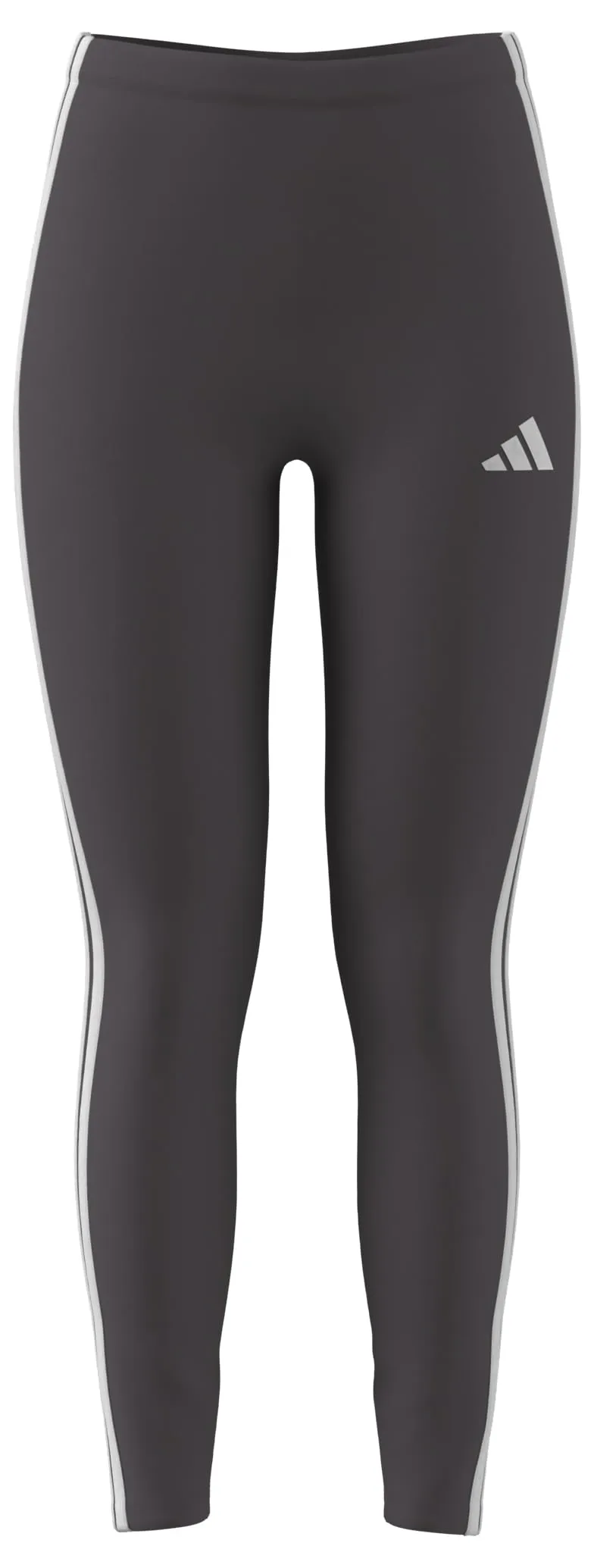 adidas Essentials 3-Stripes Cotton Leggings, Grey Strata/White, XS - immagine 1