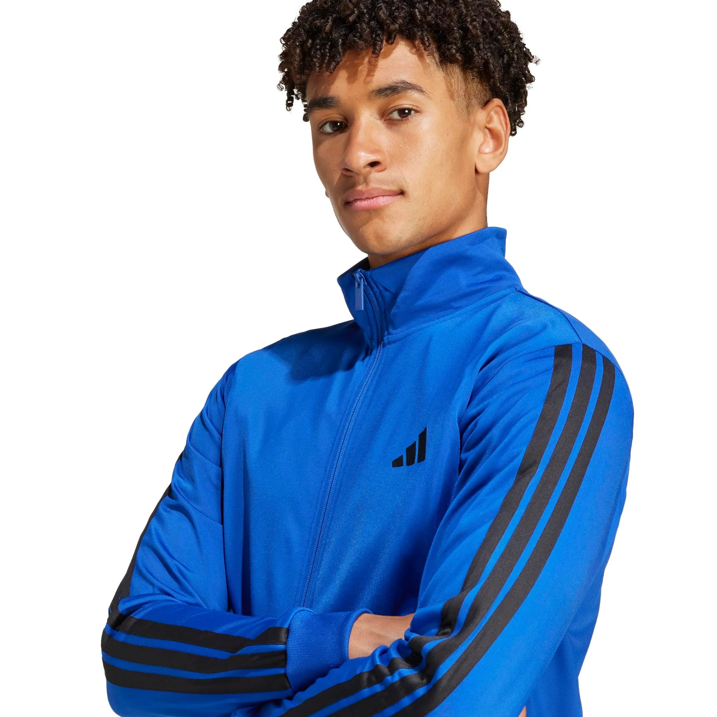 adidas Sportswear Basic 3 Stripes Tricot Track Suit - Team Royal Blue, XL - immagine 5