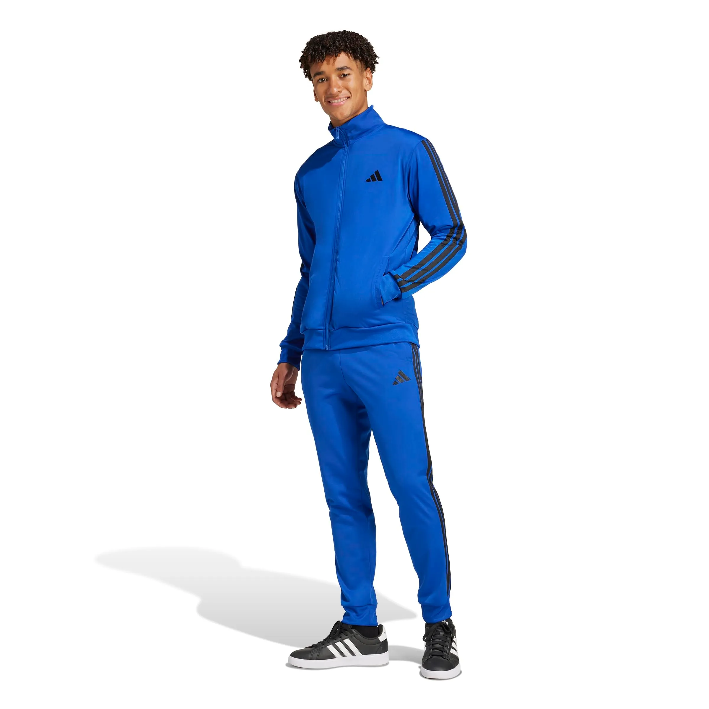 adidas Sportswear Basic 3 Stripes Tricot Track Suit, Team Royal Blue, XXL - immagine 3