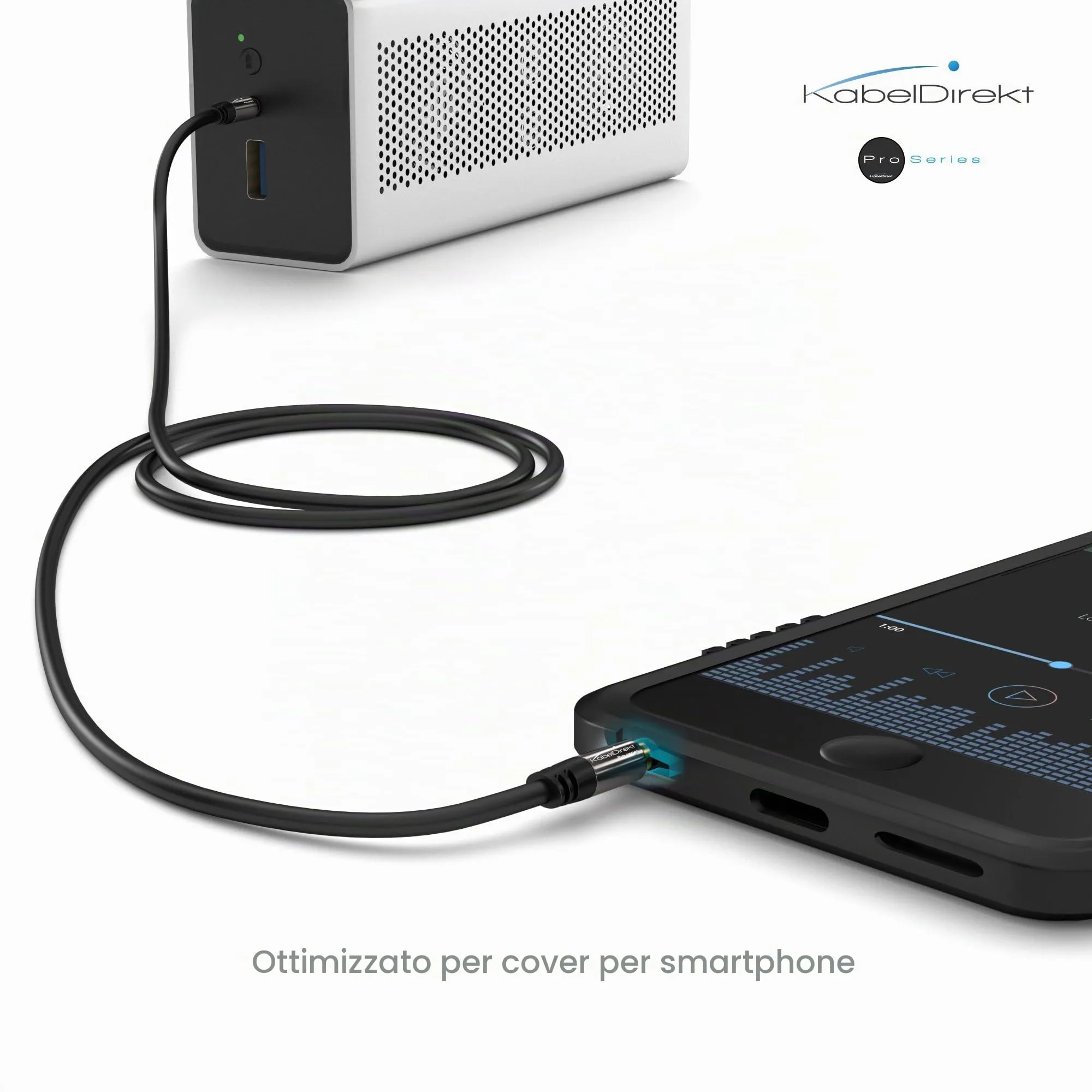 KabelDirekt Cavo Audio AUX Jack 3,5mm, 10x2m, Connettori in Metallo - immagine 7