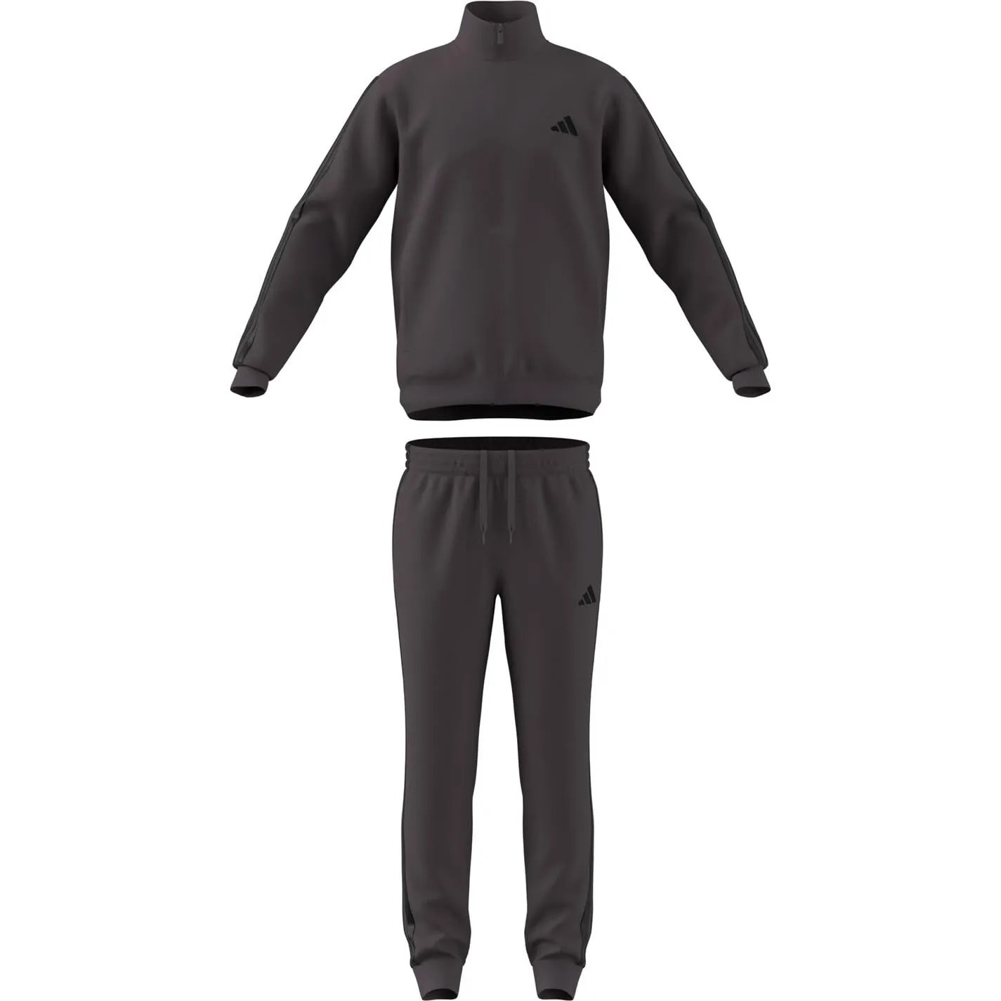 adidas Sportswear Basic 3 Stripes Tricot Tracksuit, Grey Strata, S - immagine 3