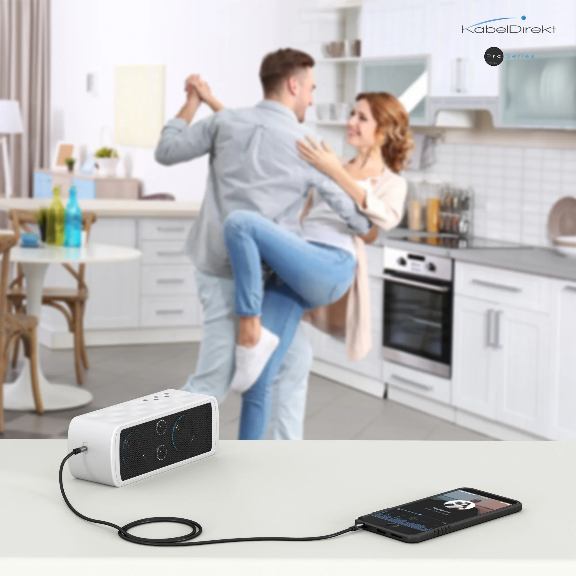 KabelDirekt Cavo Audio AUX Jack 3,5mm 2x2m - immagine 6
