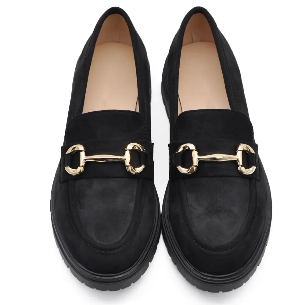 IF Mocassini Slip On Donna con Morsetto in Camoscio YL209 Nero N.36 - immagine 2