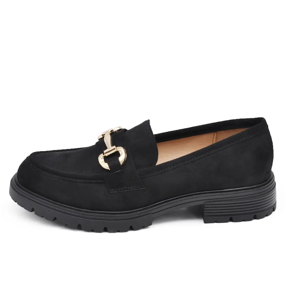 IF Mocassini Slip On Donna con Morsetto in Camoscio YL209 Nero N.36 - immagine 3