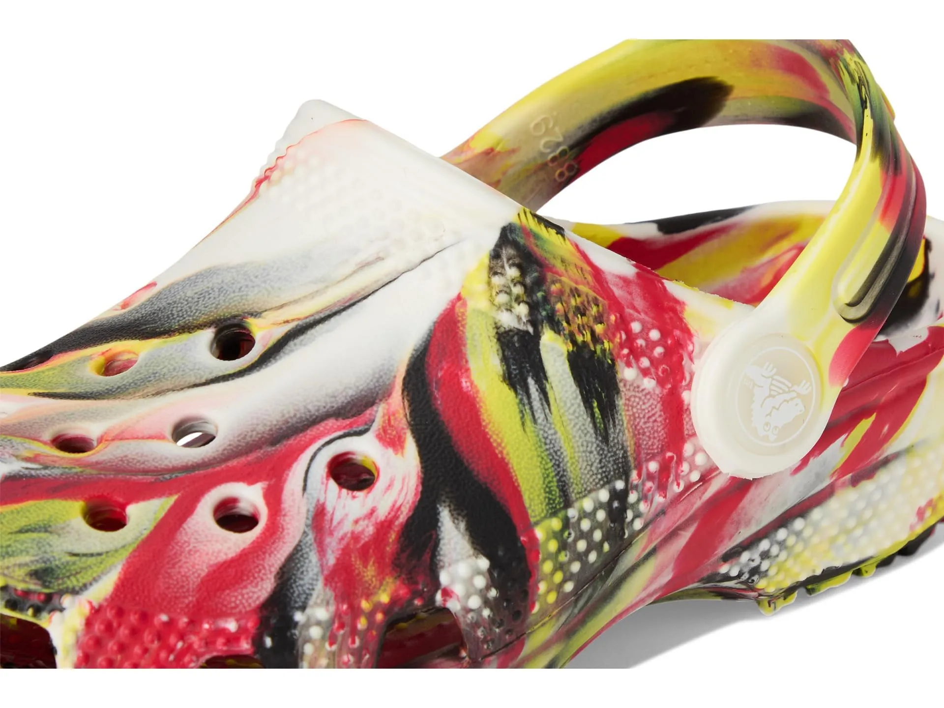 Crocs Classic Lined Clogs Unisex Adults, Varsity Rosso/Multicolore, 12 Women/10 Men - immagine 6
