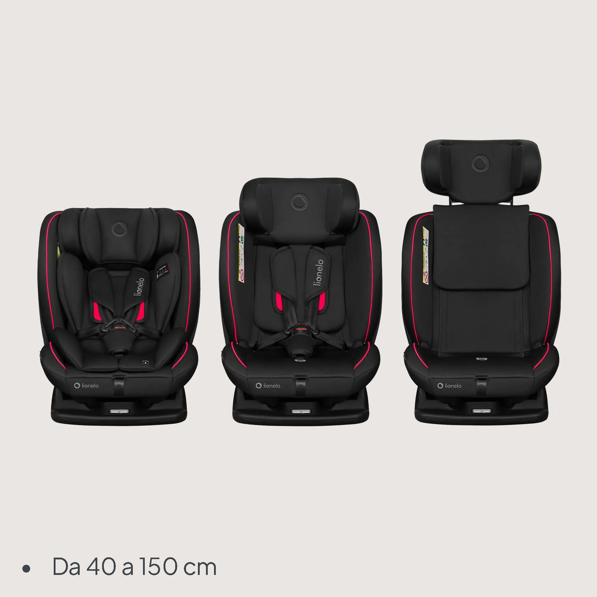 Lionelo Aart i-Size Seggiolino Auto Bambini 0-12 anni R129 - immagine 2