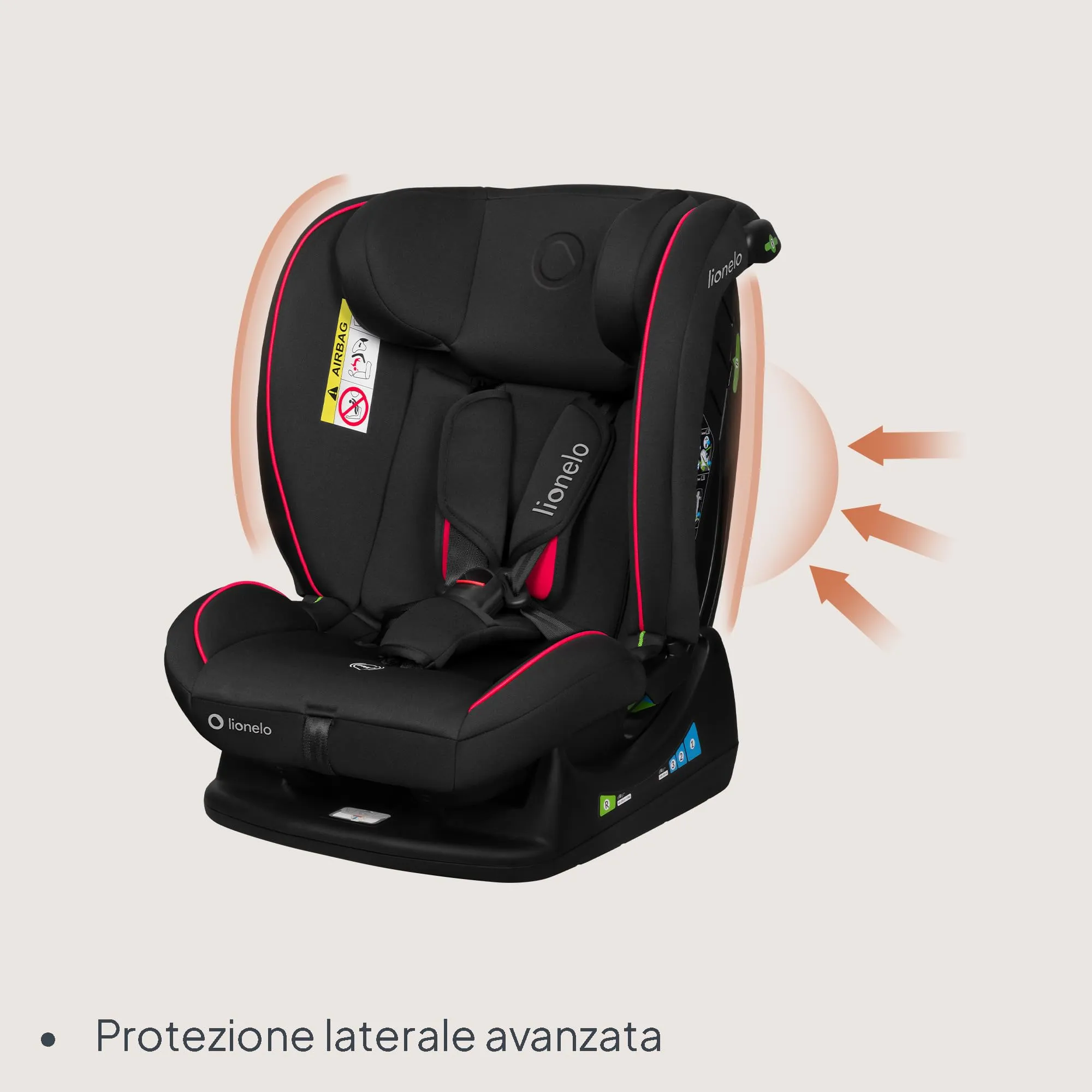 Lionelo Aart i-Size Seggiolino Auto Bambini 0-12 anni R129 - immagine 7